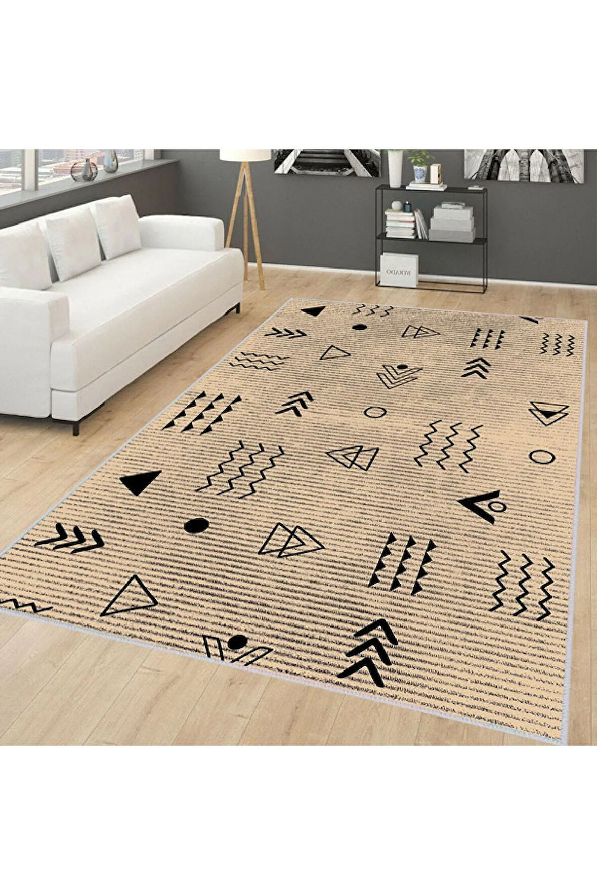 Dijital Baskı Yıkanabilir Kaymaz Taban Salon Halısı Ve Yolluk RVG0145-SD1153