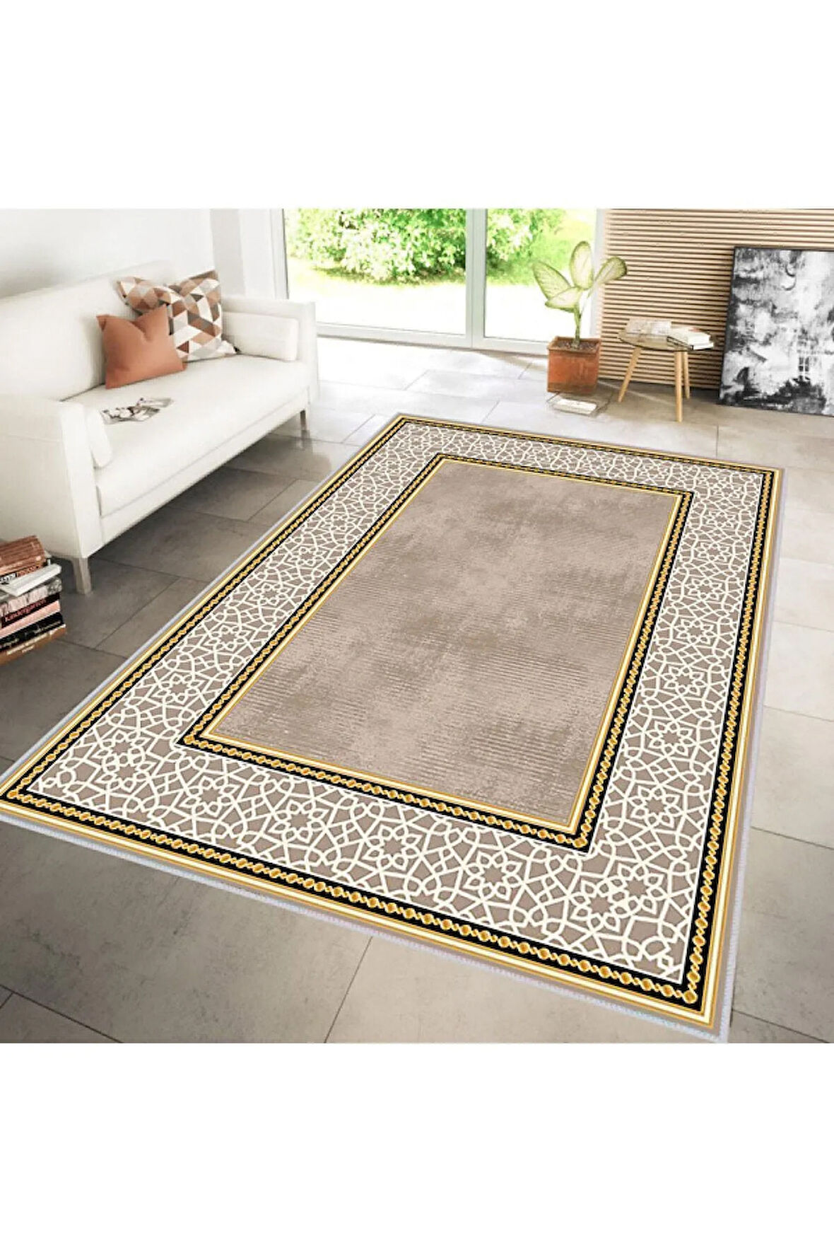 Dijital Baskı Yıkanabilir Kaymaz Taban Salon Halısı Ve Yolluk RVG0149-SM39