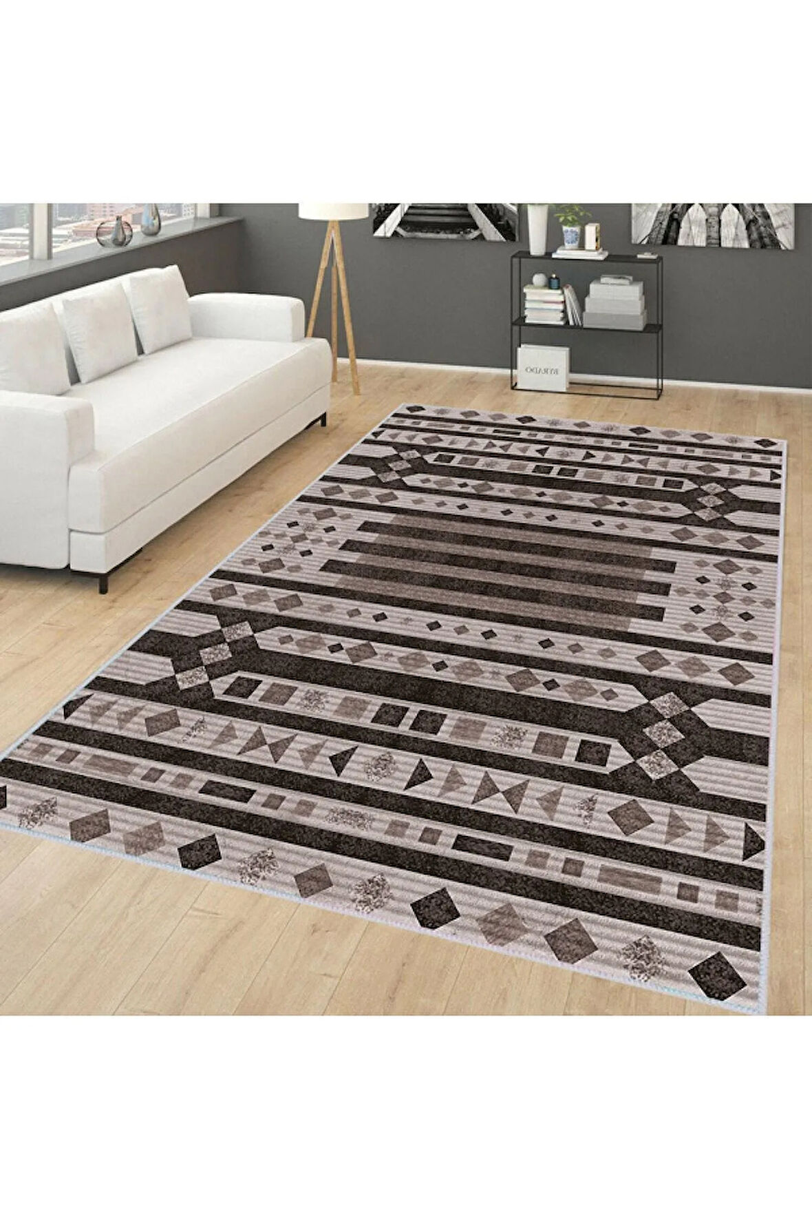 Dijital Baskı Yıkanabilir Kaymaz Taban Salon Halısı Ve Yolluk RVG0163-SD1116