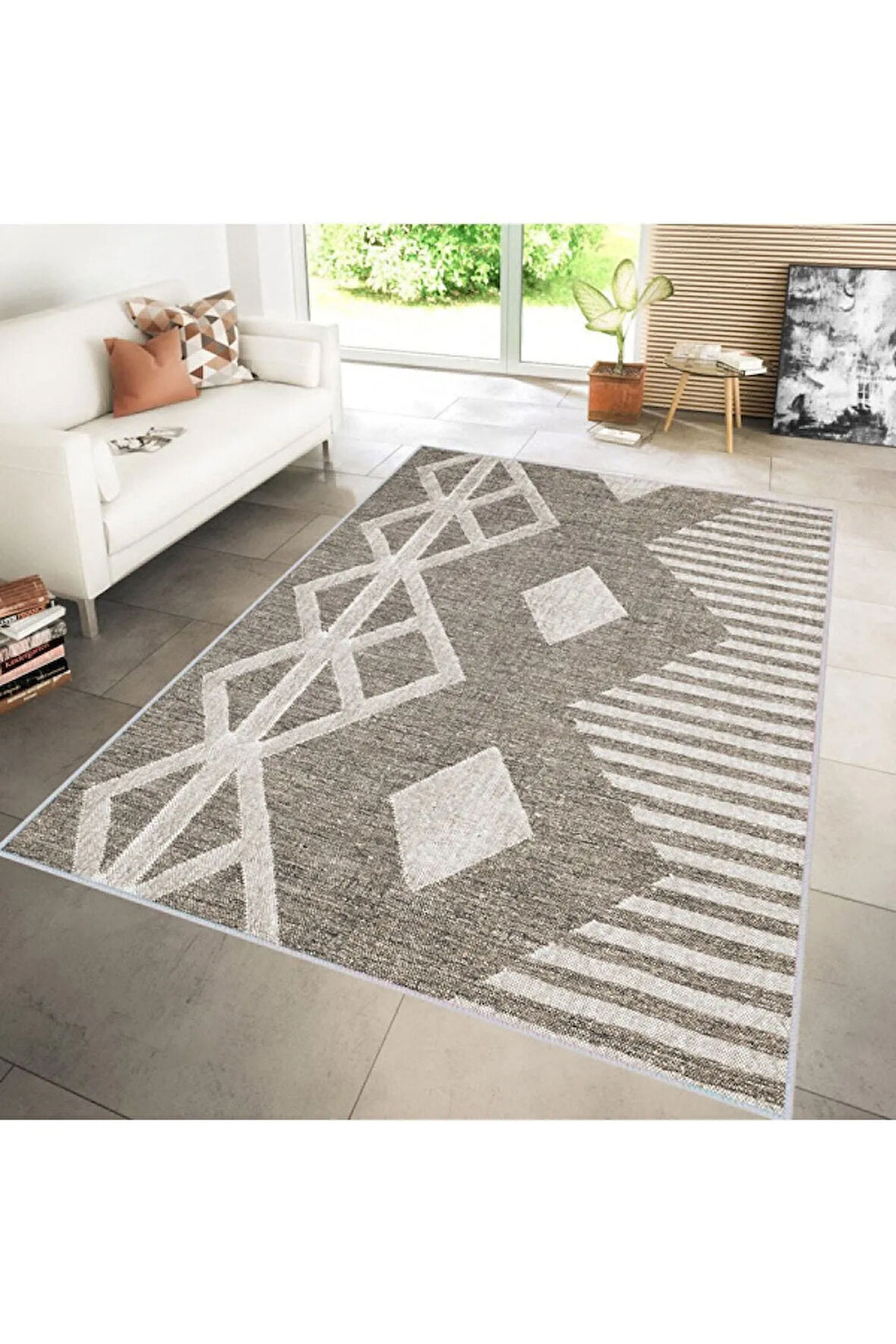 Dijital Baskı Yıkanabilir Kaymaz Taban Salon Halısı Ve Yolluk RVG0166-SM26