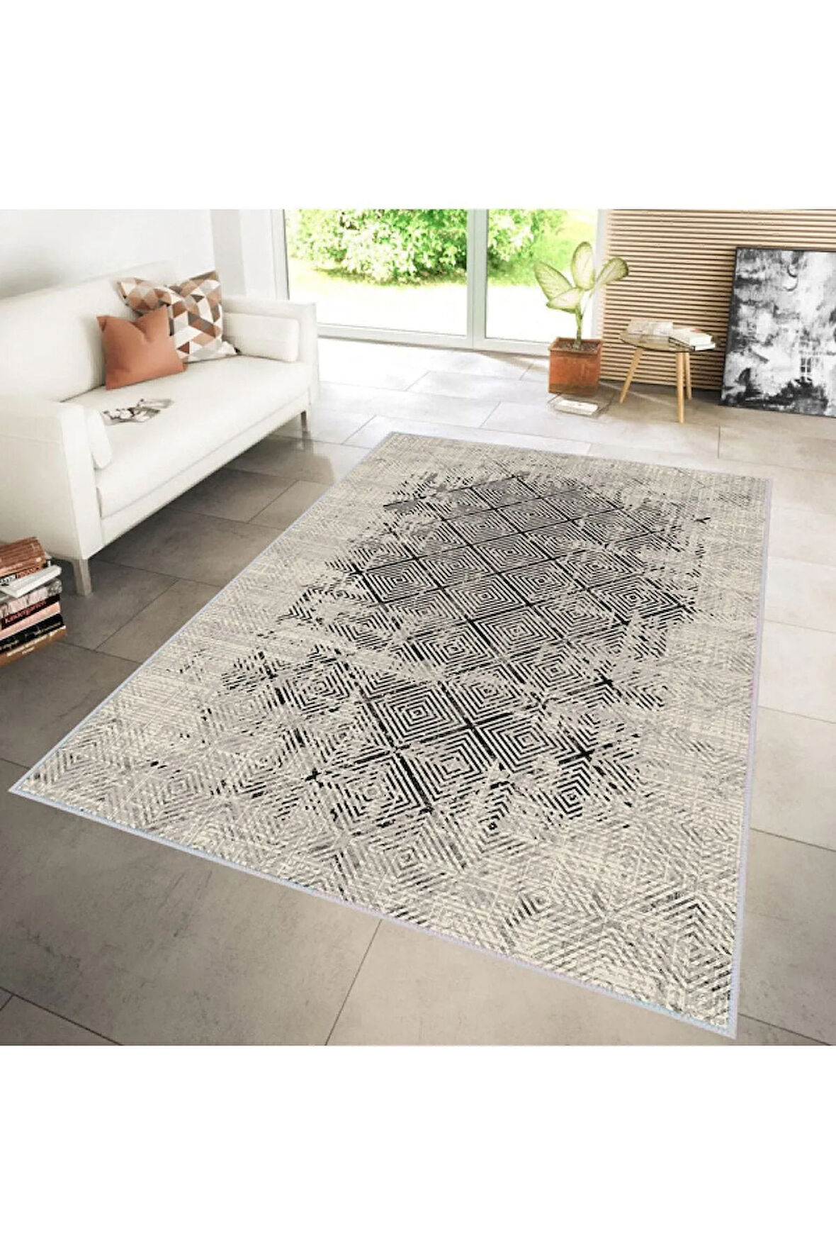 Dijital Baskı Yıkanabilir Kaymaz Taban Salon Halısı Ve Yolluk RVG0173-SD825