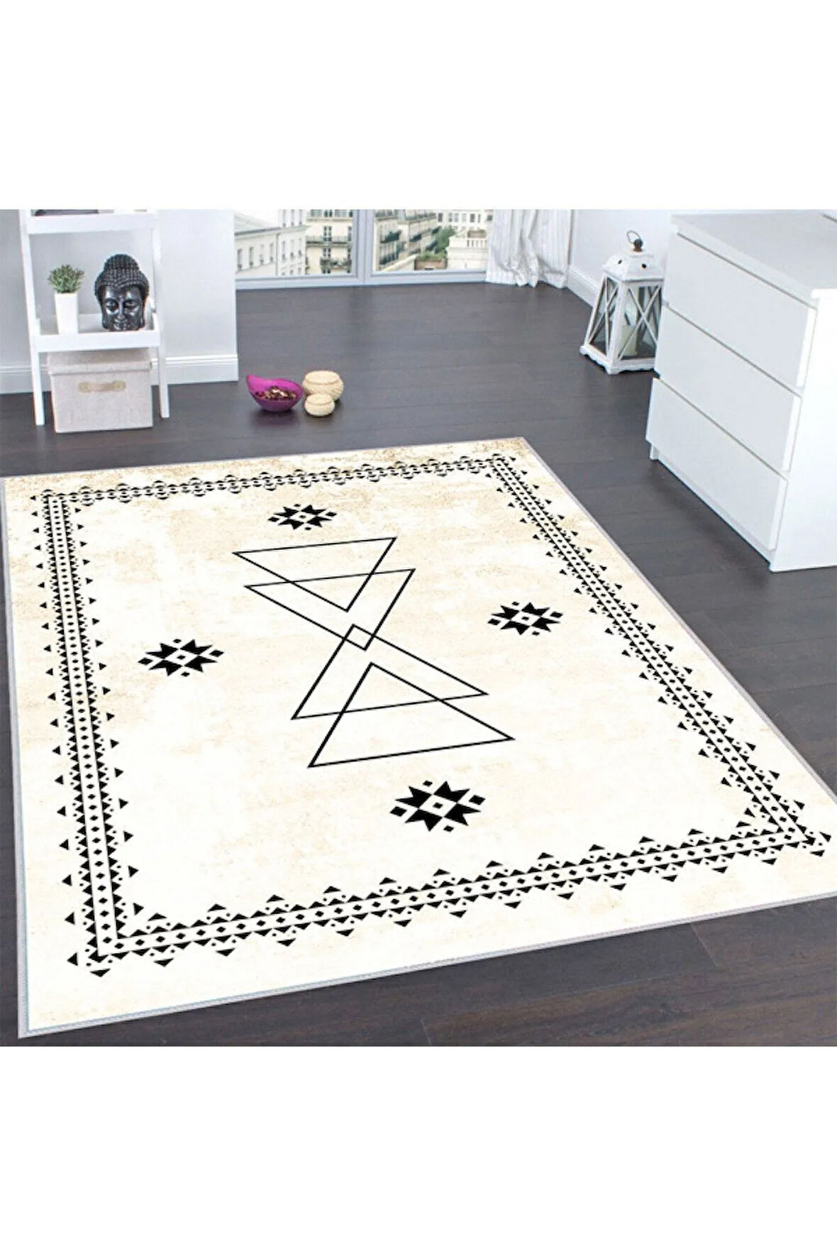 Dijital Baskı Yıkanabilir Kaymaz Taban Salon Halısı Ve Yolluk RVG0179-SD1033