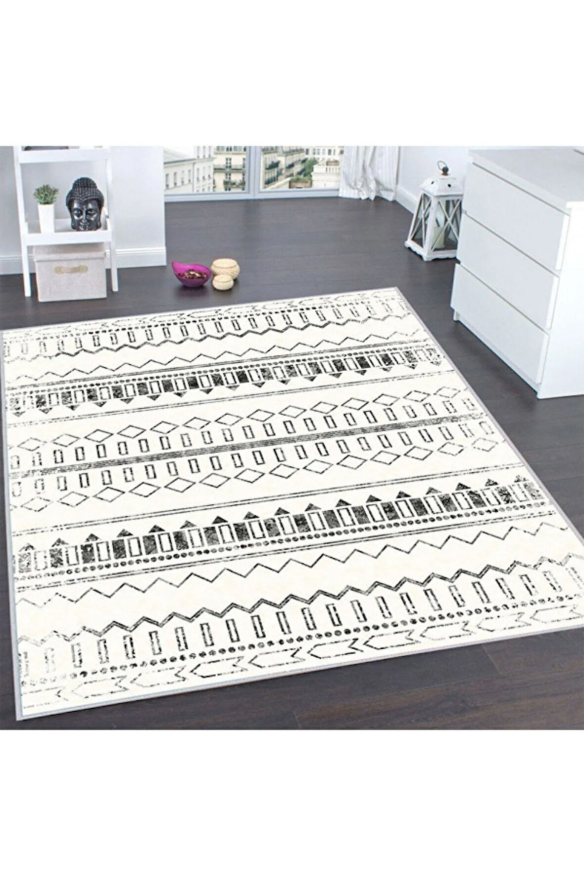 Dijital Baskı Yıkanabilir Kaymaz Taban Salon Halısı Ve Yolluk RVG0183-SD1171