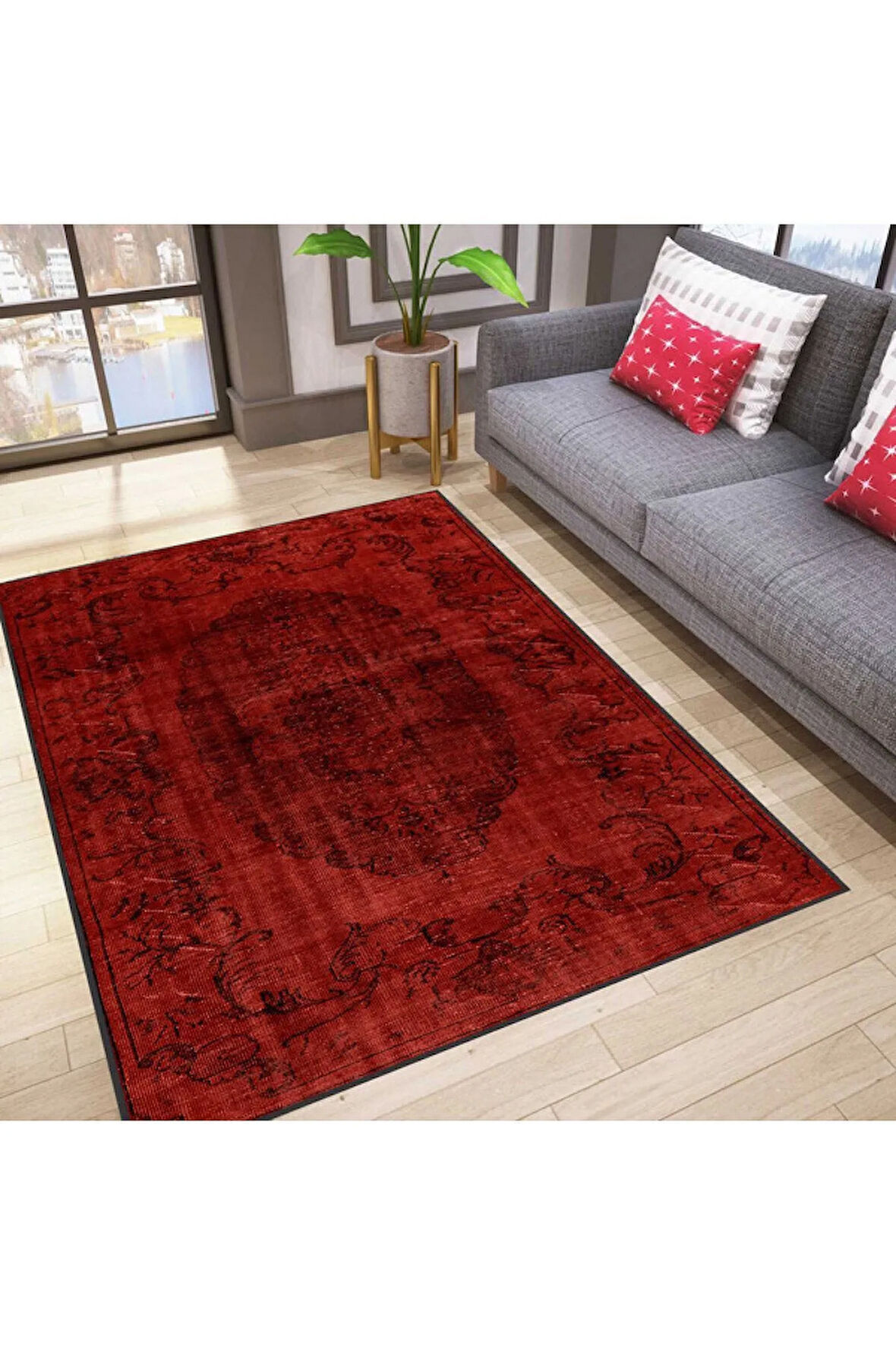Dijital Baskı Yıkanabilir Kaymaz Taban Salon Halısı Ve Yolluk RVG0189-SD596