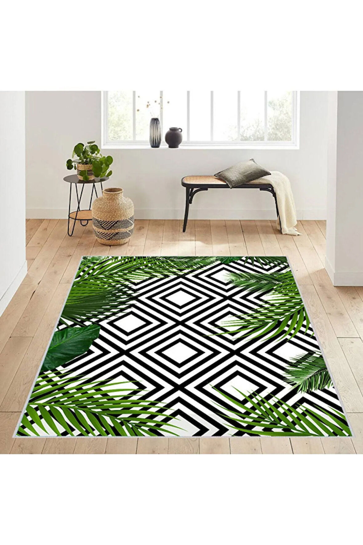 Dijital Baskı Yıkanabilir Kaymaz Taban Salon Halısı Ve Yolluk RVG0203-SD424