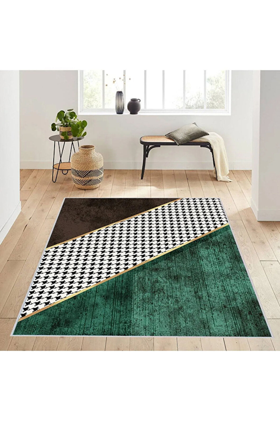 Dijital Baskı Yıkanabilir Kaymaz Taban Salon Halısı Ve Yolluk RVG0204-SD429