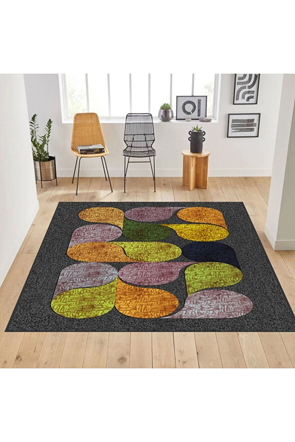 Dijital Baskı Yıkanabilir Kaymaz Taban Salon Halısı Ve Yolluk RVG0208-SD917