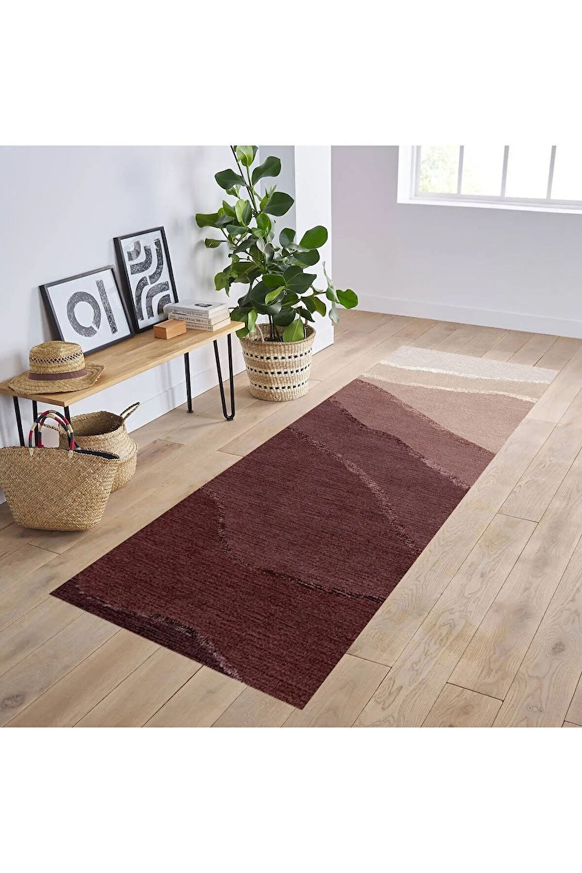 Dijital Baskı Yıkanabilir Kaymaz Taban Salon Halısı Ve Yolluk RVG0231