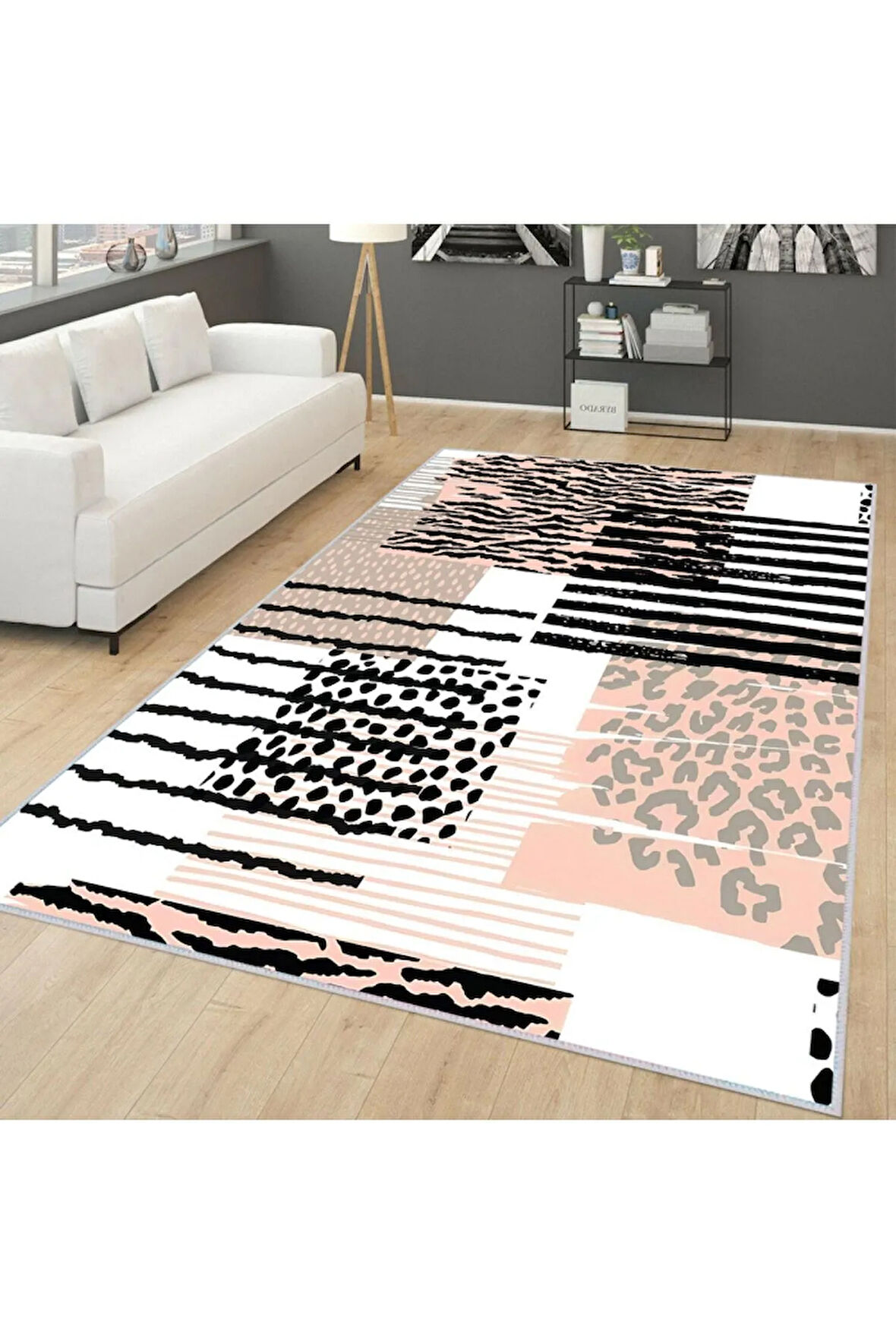 Dijital Baskı Yıkanabilir Kaymaz Taban Salon Halısı Ve Yolluk RVG0238