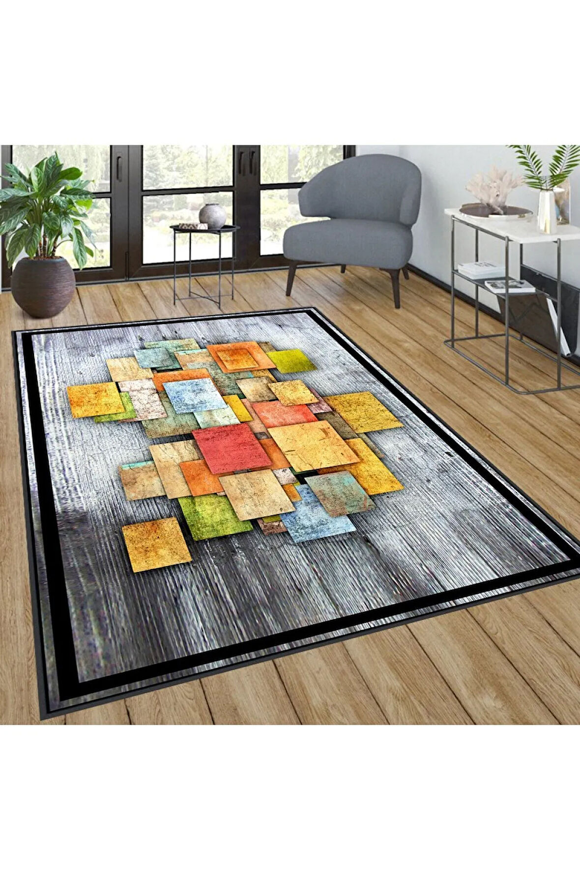 Dijital Baskı Yıkanabilir Kaymaz Taban Salon Halısı Ve Yolluk RVG0250