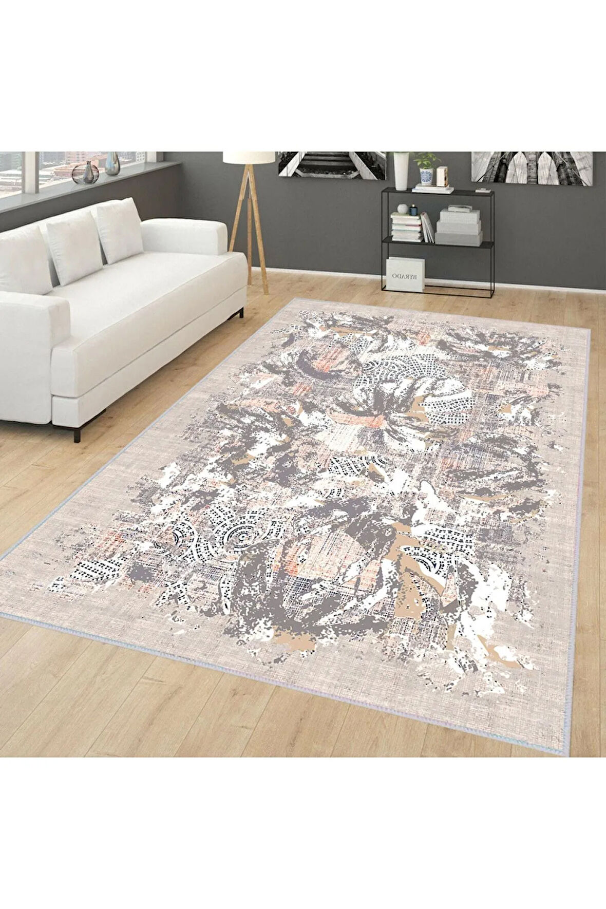 Dijital Baskı Yıkanabilir Kaymaz Taban Salon Halısı Ve Yolluk RVG0259