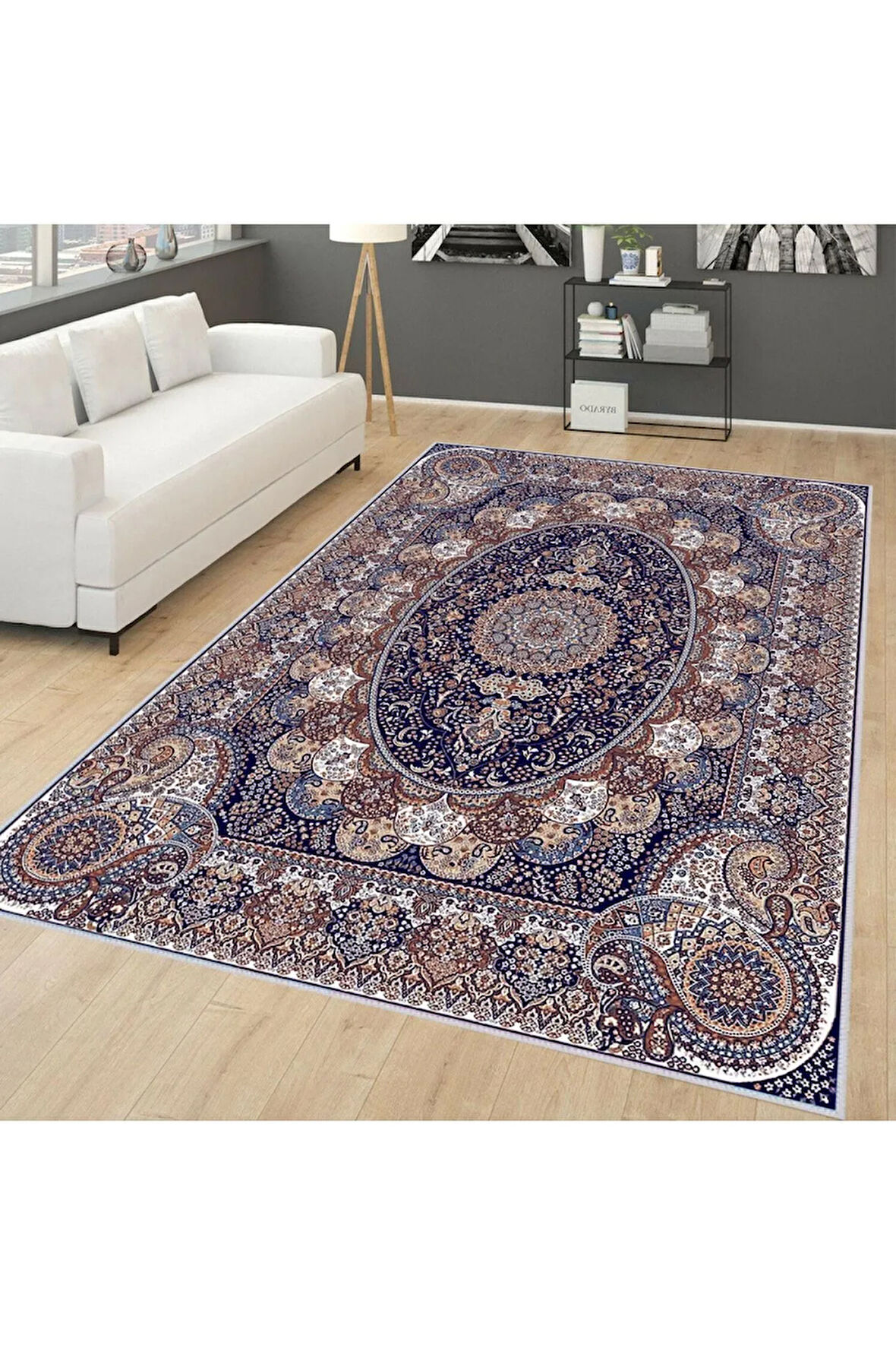 Dijital Baskı Yıkanabilir Kaymaz Taban Salon Halısı Ve Yolluk RVG0262