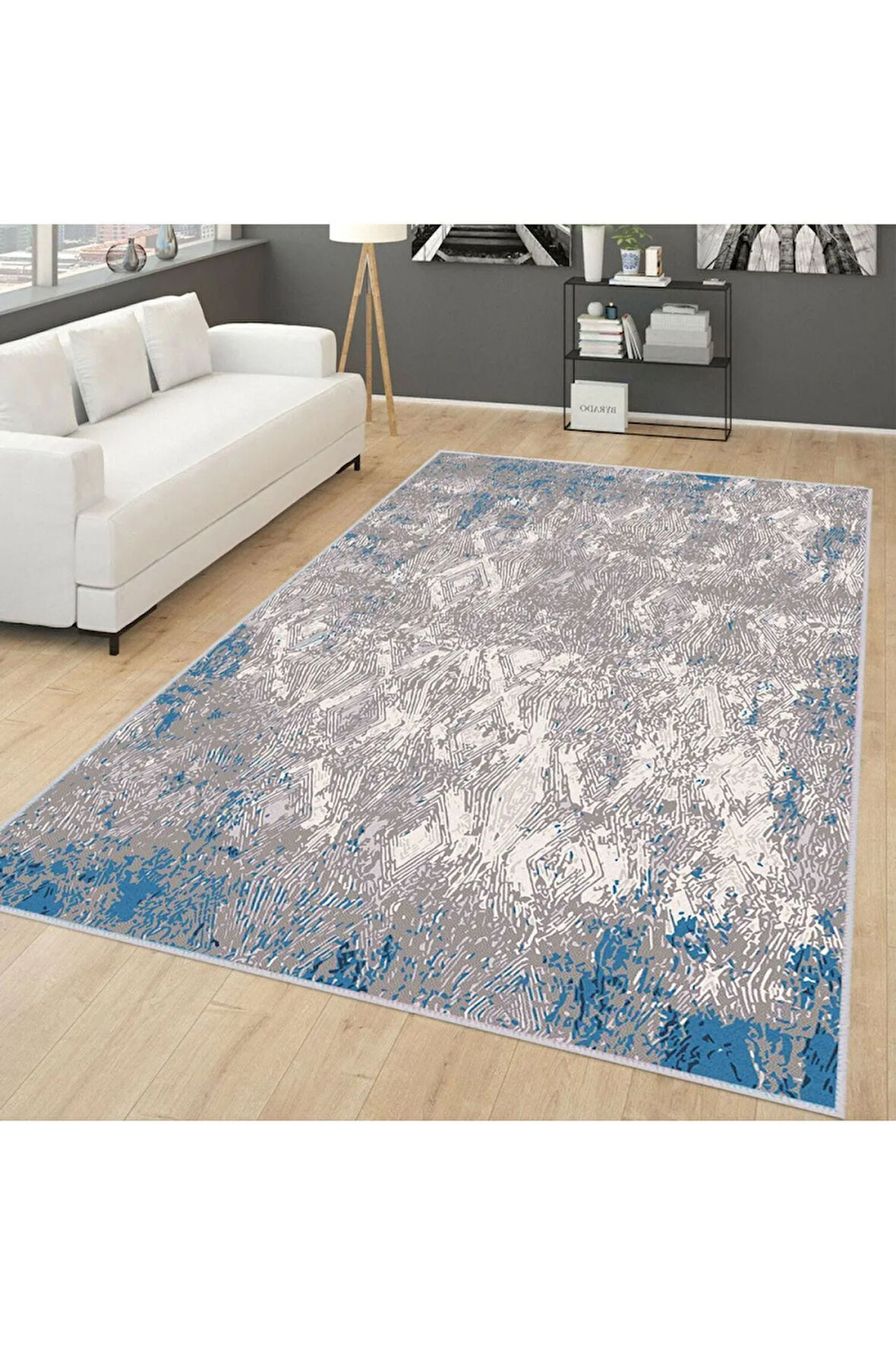 Dijital Baskı Yıkanabilir Kaymaz Taban Salon Halısı Ve Yolluk RVG0265