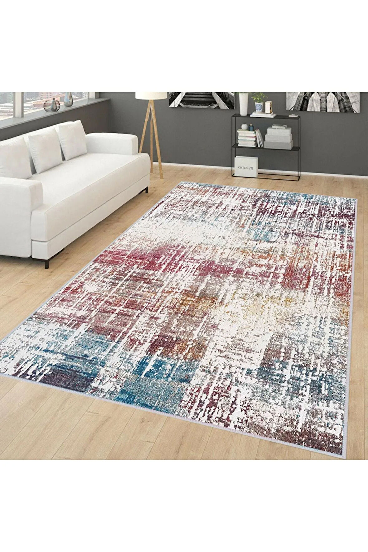 Dijital Baskı Yıkanabilir Kaymaz Taban Salon Halısı Ve Yolluk RVG0271