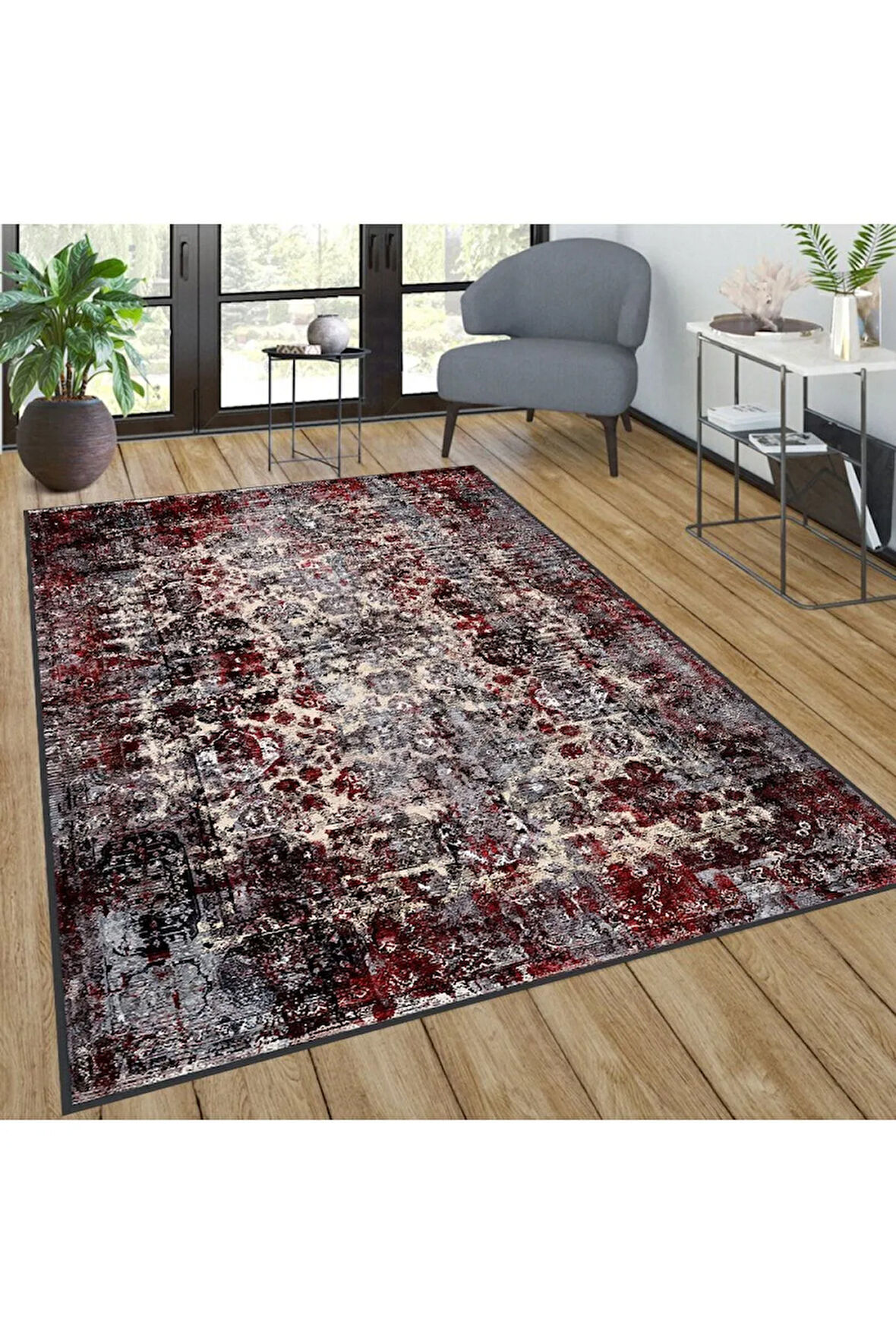 Dijital Baskı Yıkanabilir Kaymaz Taban Salon Halısı Ve Yolluk RVG0276