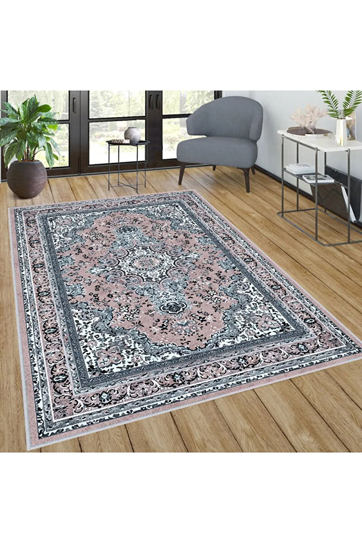Dijital Baskı Yıkanabilir Kaymaz Taban Salon Halısı Ve Yolluk RVG0278-SD523
