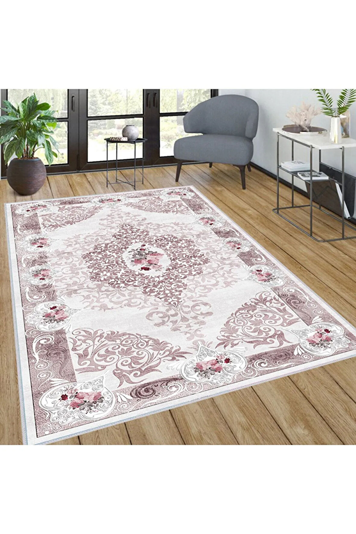 Dijital Baskı Yıkanabilir Kaymaz Taban Salon Halısı Ve Yolluk RVG0279-SD626