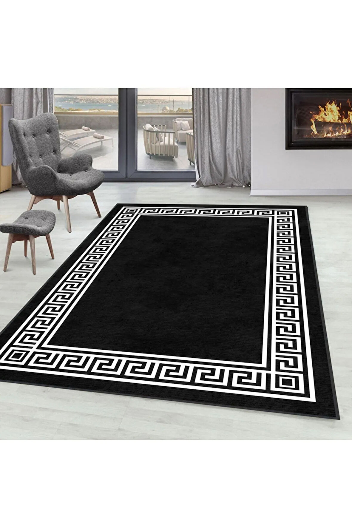 Dijital Baskı Yıkanabilir Kaymaz Taban Salon Halısı Ve Yolluk RVG0293-SD731