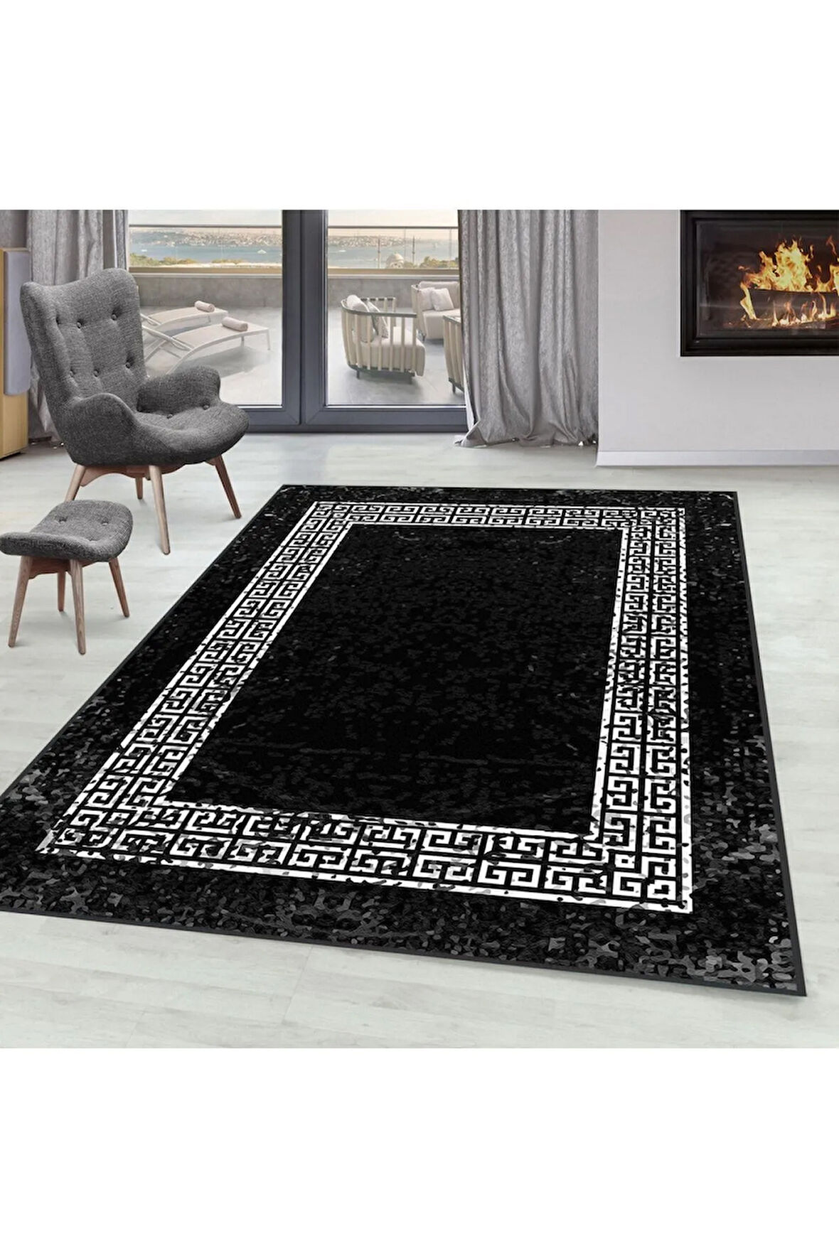 Dijital Baskı Yıkanabilir Kaymaz Taban Salon Halısı Ve Yolluk RVG0296-SD1079