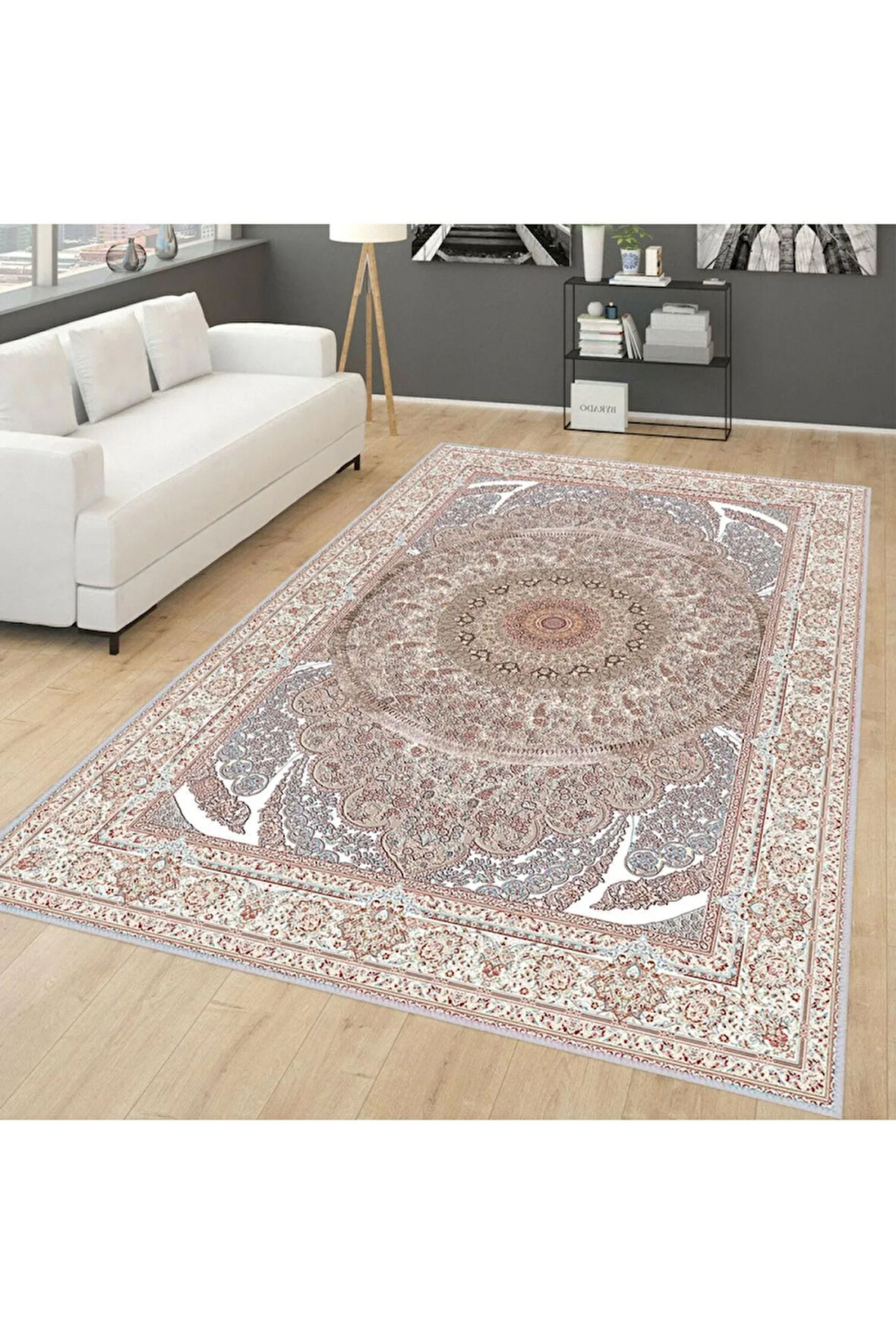 Dijital Baskı Yıkanabilir Kaymaz Taban Salon Halısı Ve Yolluk RVG0299-SD422