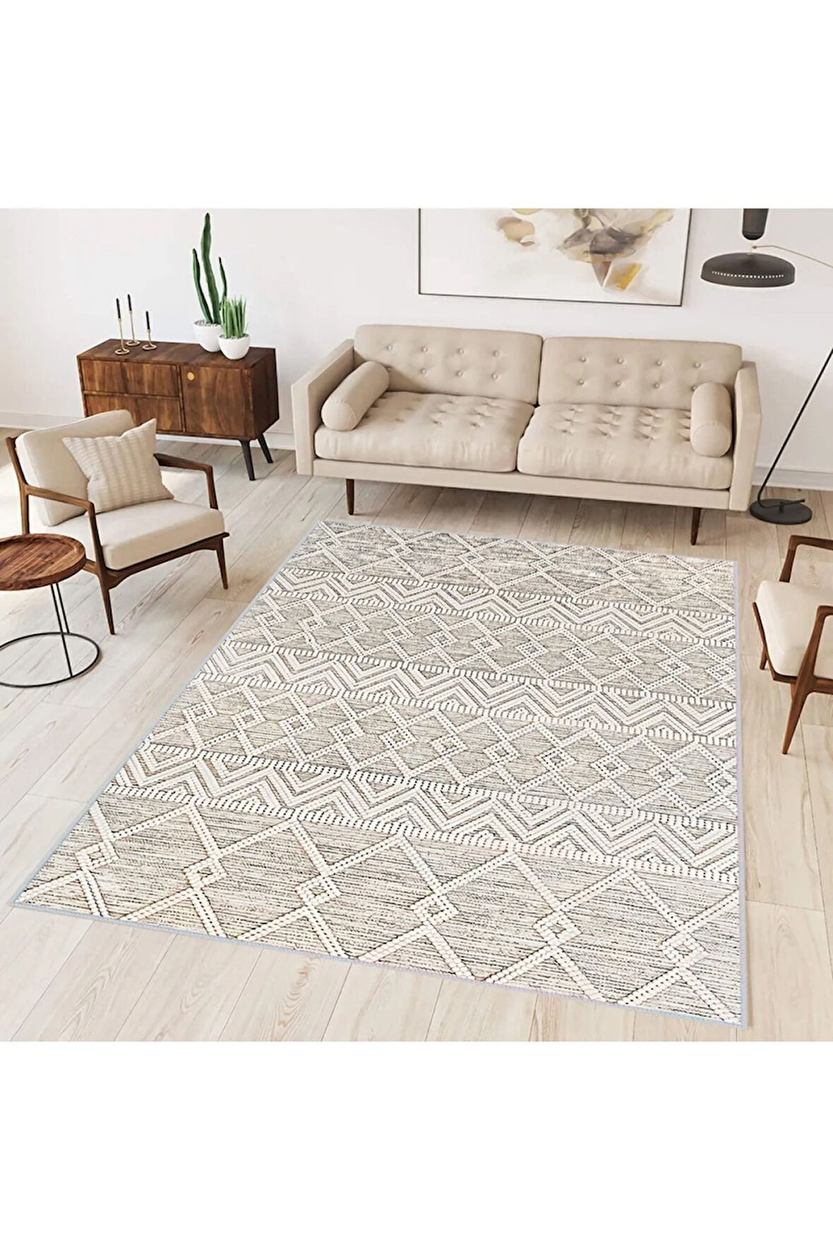 Dijital Baskı Yıkanabilir Kaymaz Taban Salon Halısı Ve Yolluk RVG0303