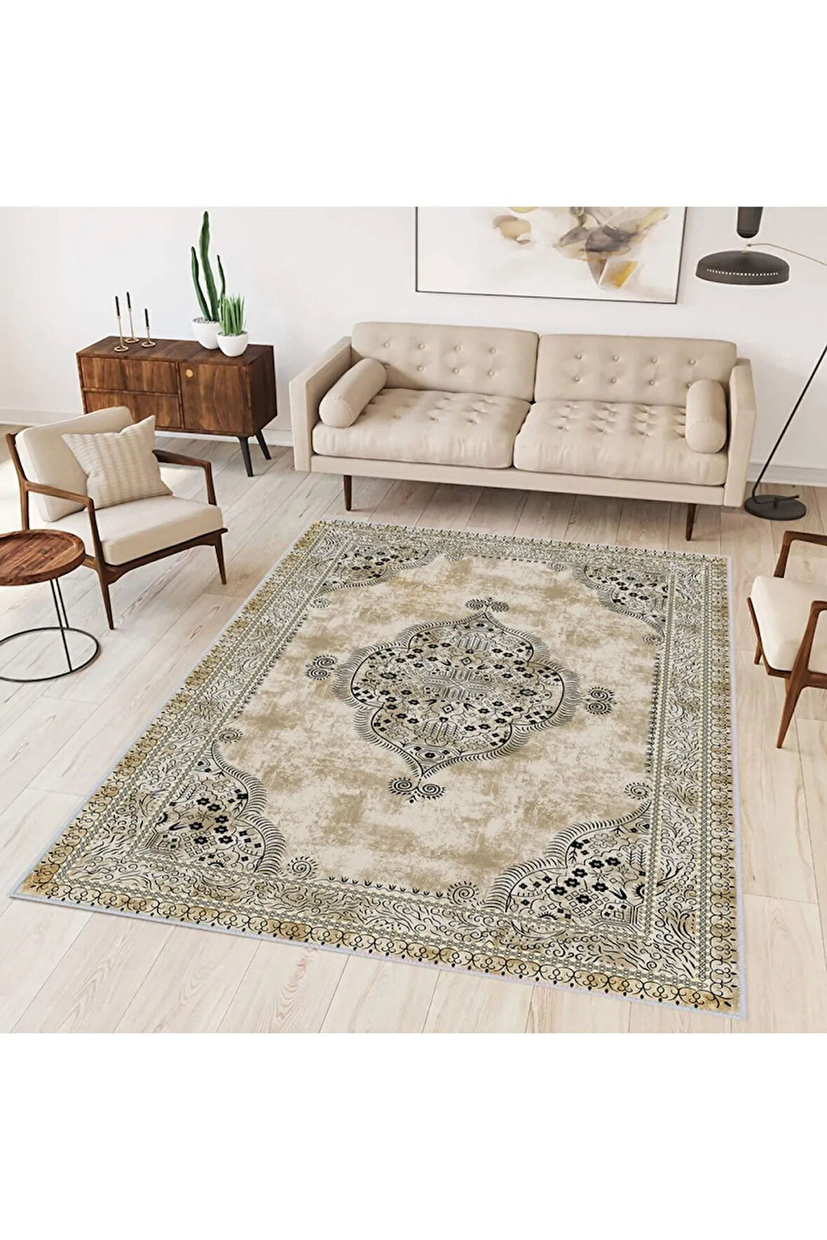 Dijital Baskı Yıkanabilir Kaymaz Taban Salon Halısı Ve Yolluk RVG0306-SD482