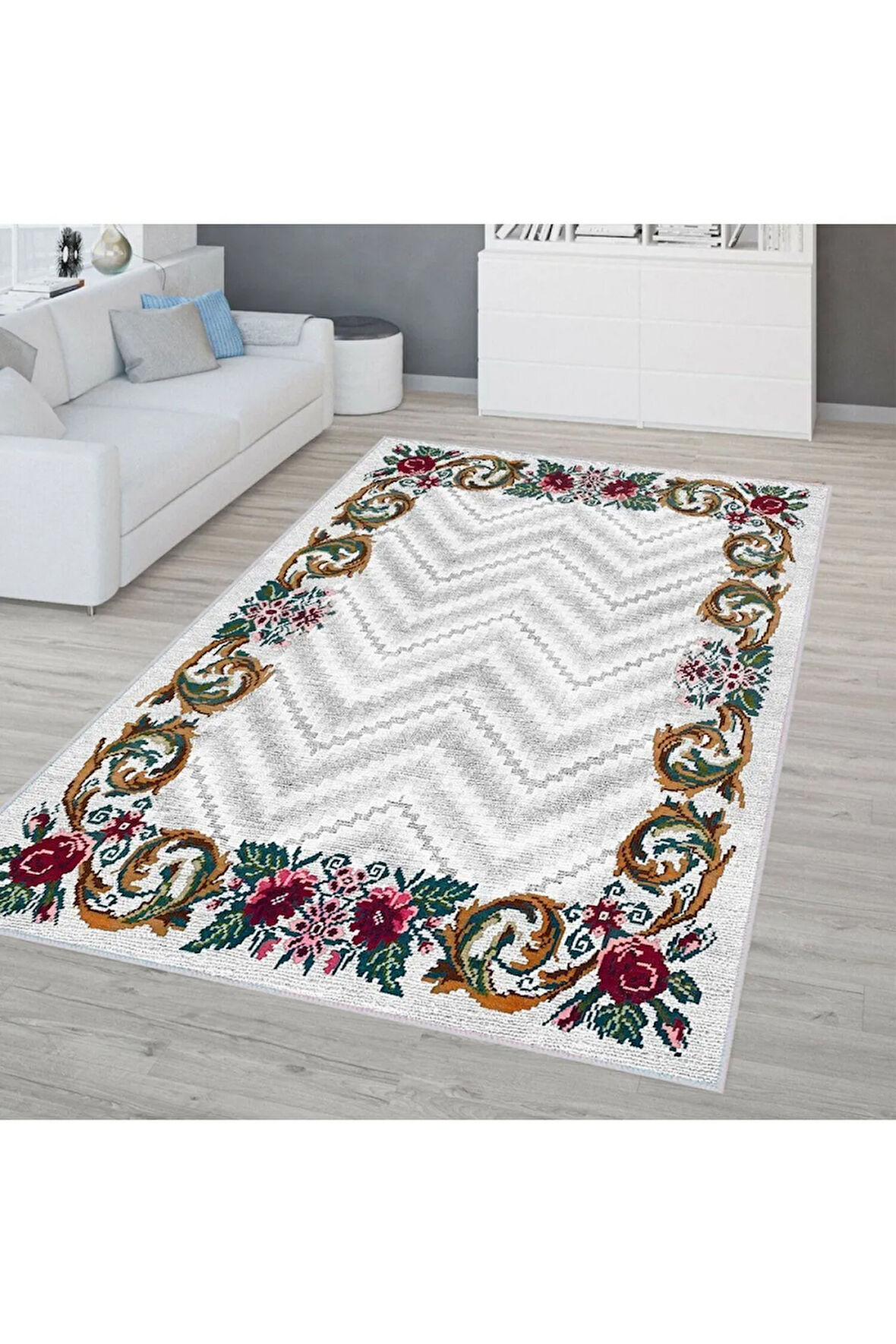 Dijital Baskı Yıkanabilir Kaymaz Taban Salon Halısı Ve Yolluk RVG0312-SD238