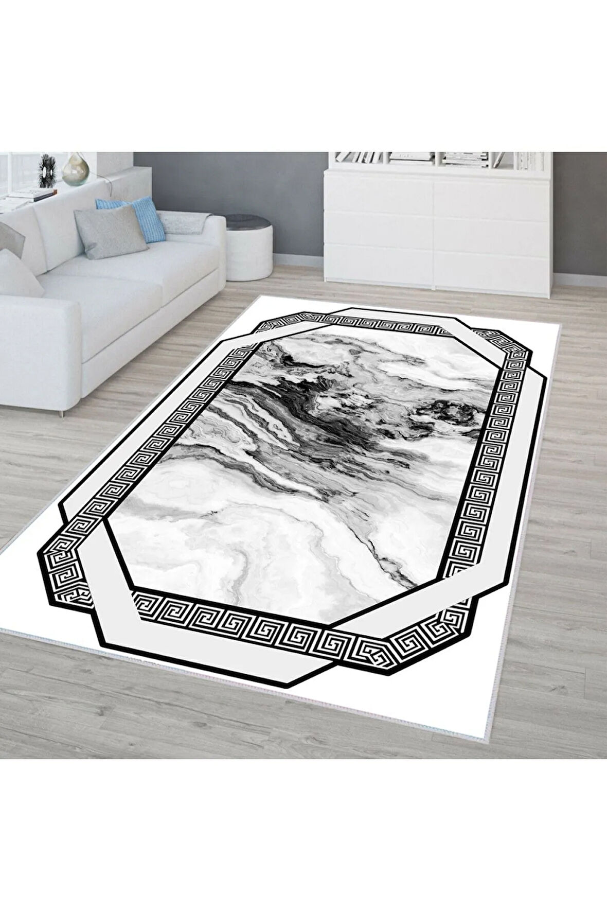 Dijital Baskı Yıkanabilir Kaymaz Taban Salon Halısı Ve Yolluk RVG0315-SD341