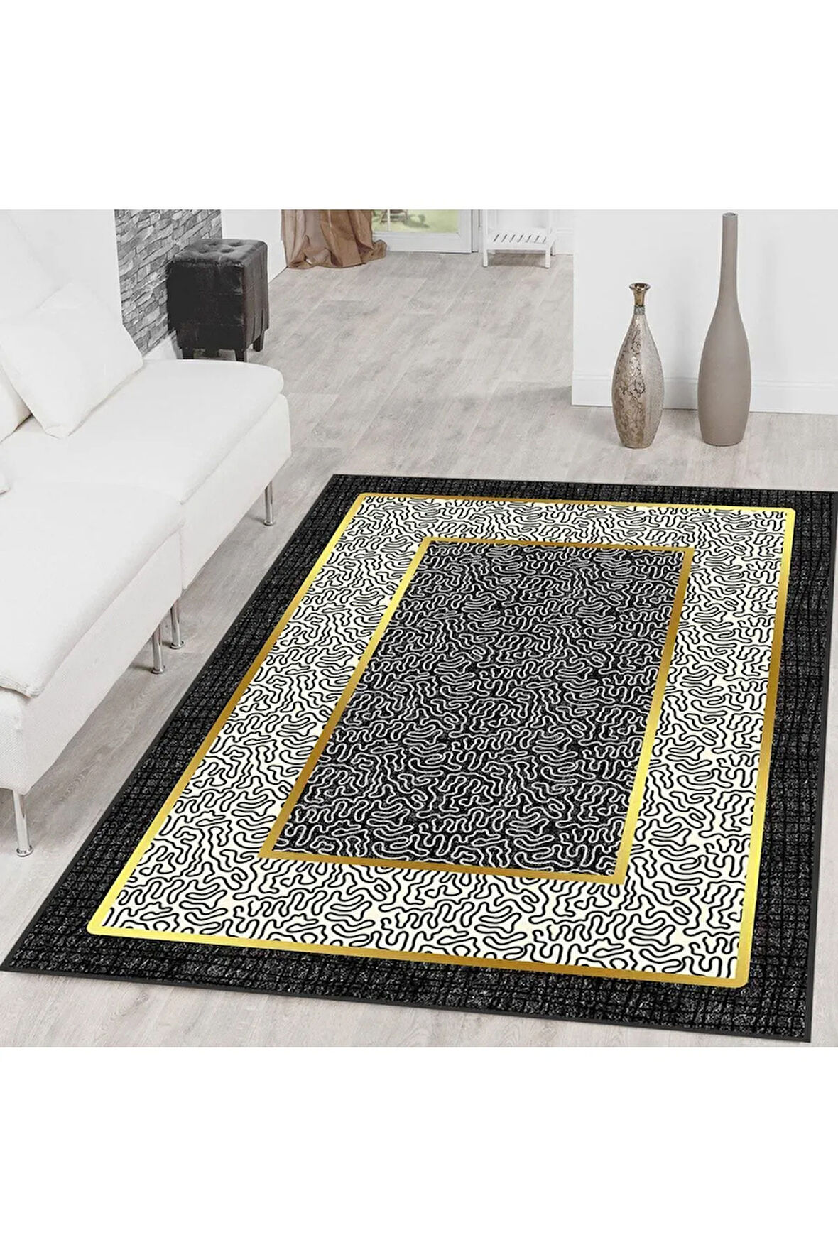 Dijital Baskı Yıkanabilir Kaymaz Taban Salon Halısı Ve Yolluk RVG0321-SD1073