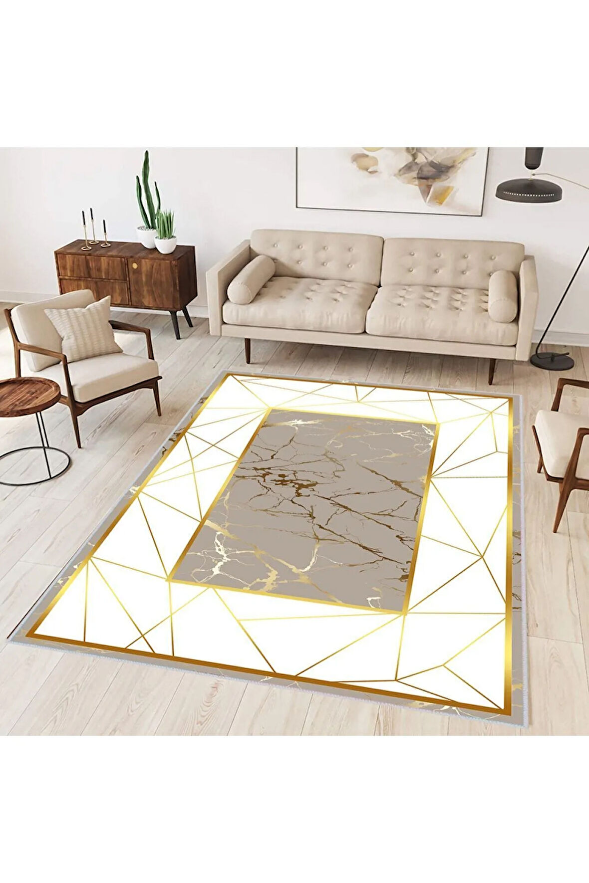 Dijital Baskı Yıkanabilir Kaymaz Taban Salon Halısı Ve Yolluk RVG0323-SD1186