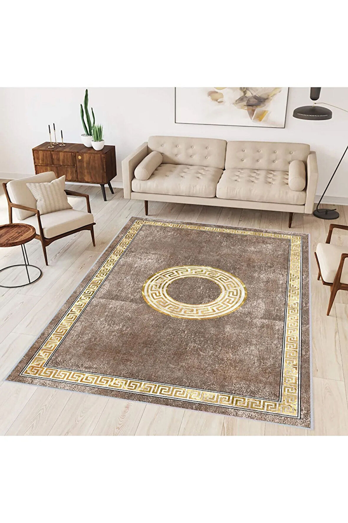 Dijital Baskı Yıkanabilir Kaymaz Taban Salon Halısı Ve Yolluk RVG0324-SD1190