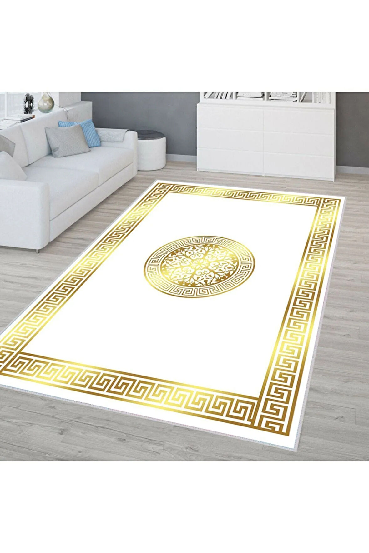 Dijital Baskı Yıkanabilir Kaymaz Taban Salon Halısı Ve Yolluk RVG0327-SM46