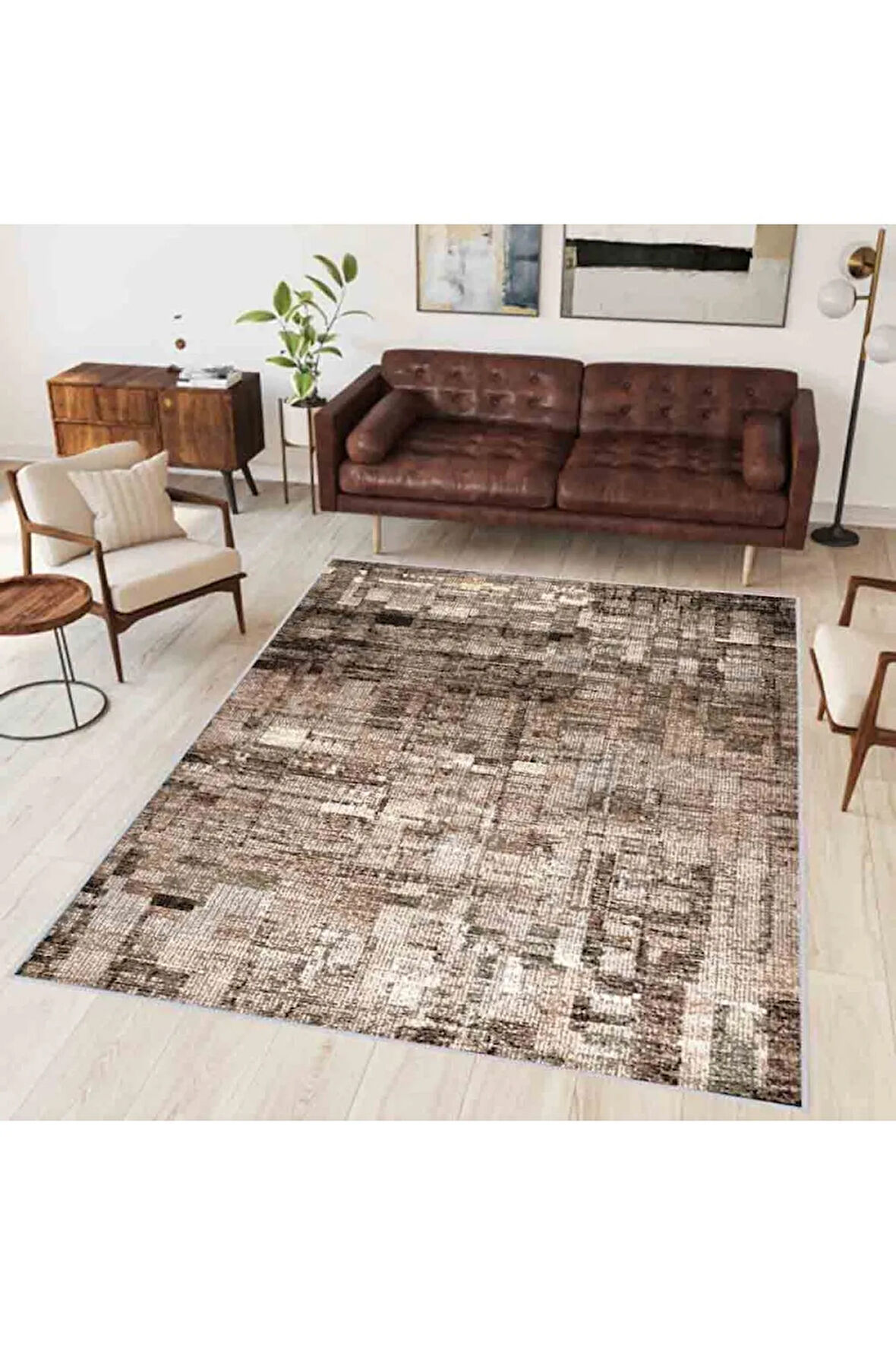 Dijital Baskı Yıkanabilir Kaymaz Taban Salon Halısı Ve Yolluk RVG0336