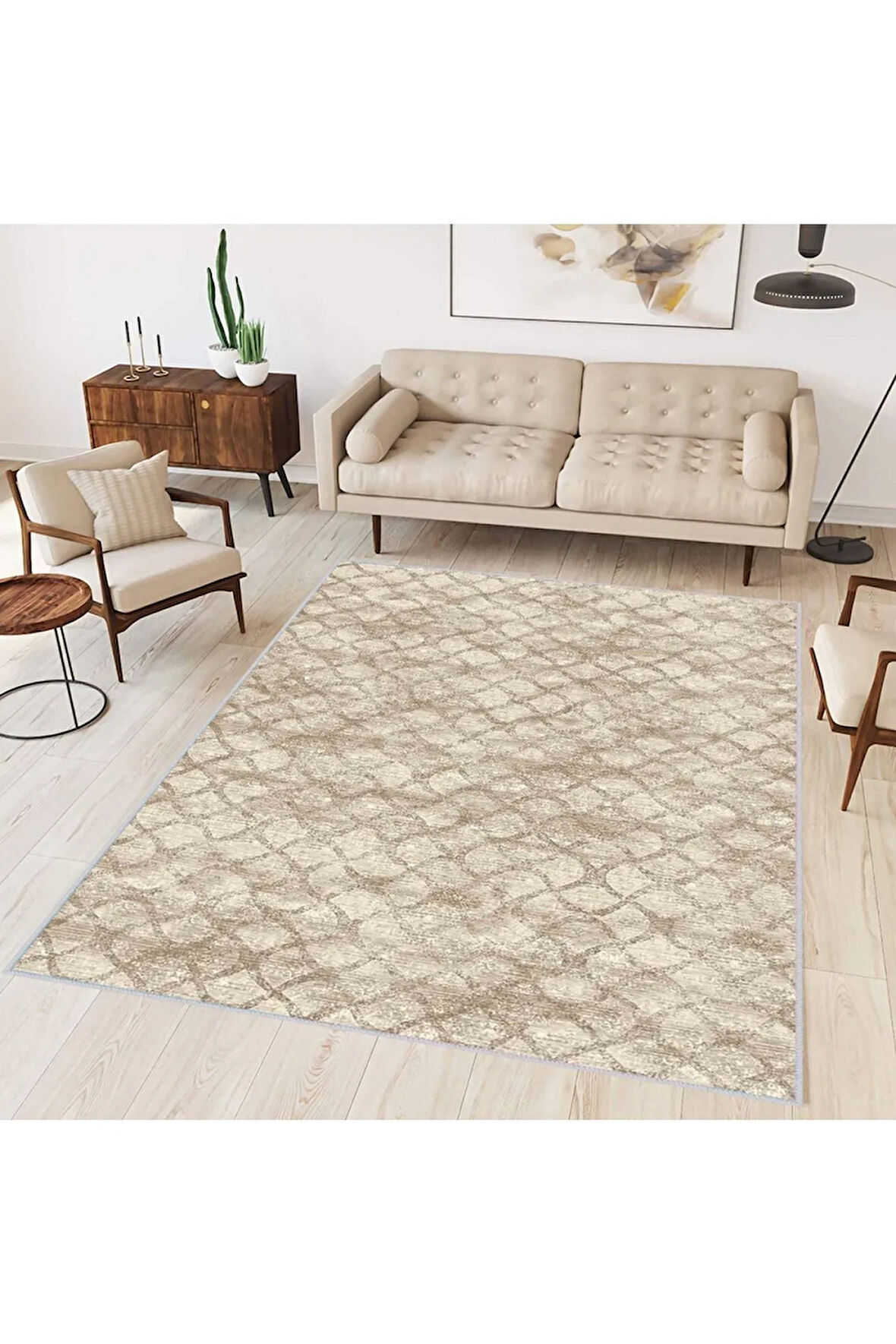 Dijital Baskı Yıkanabilir Kaymaz Taban Salon Halısı Ve Yolluk RVG0348