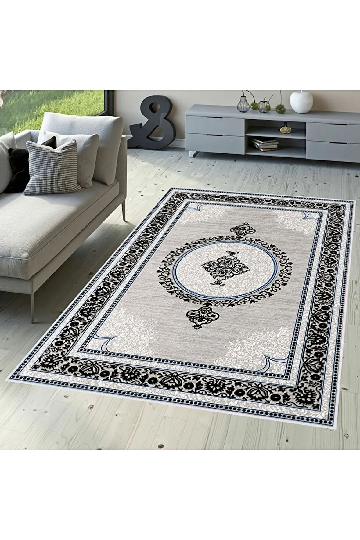 Dijital Baskı Yıkanabilir Kaymaz Taban Salon Halısı Ve Yolluk RVG0349