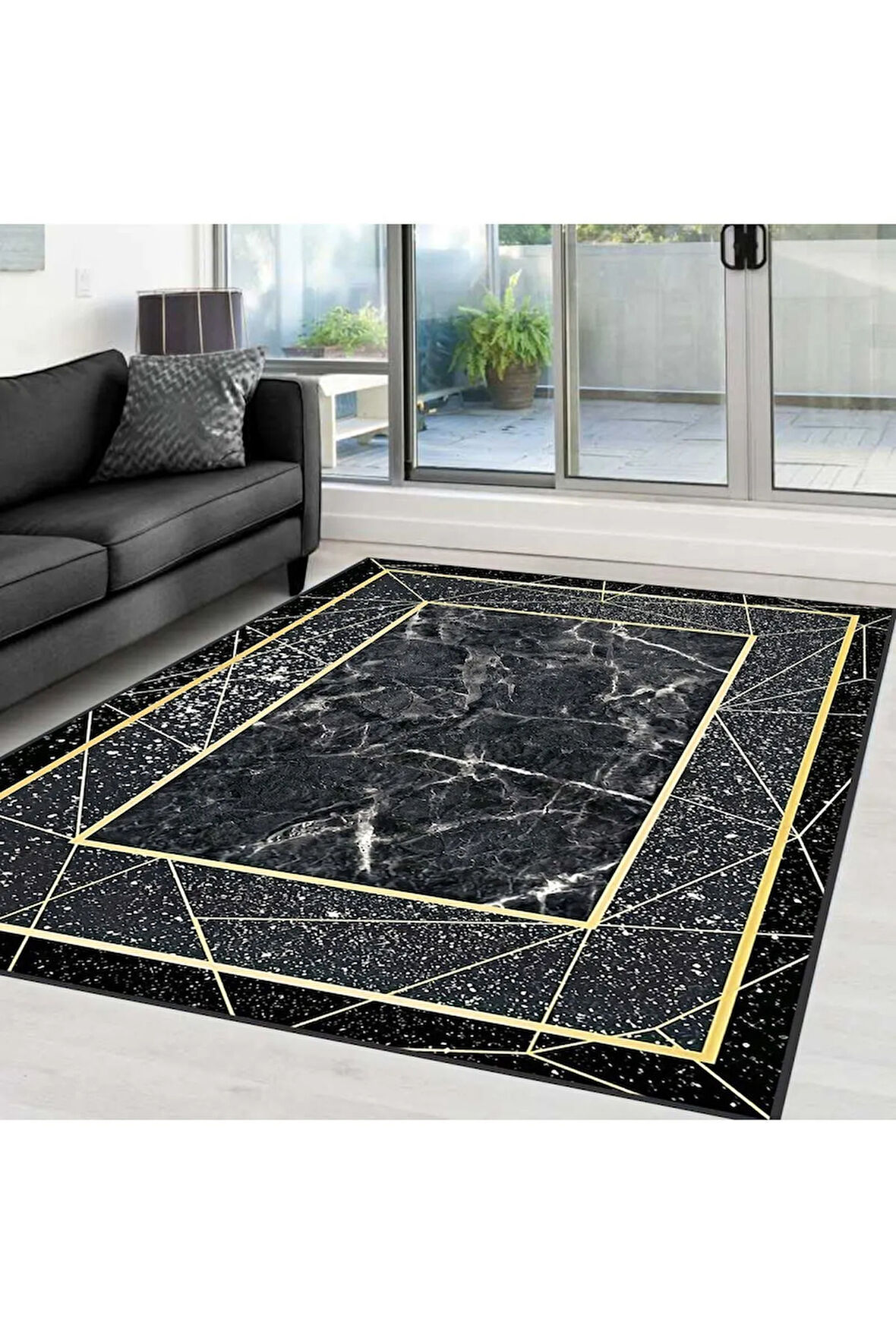 Dijital Baskı Yıkanabilir Kaymaz Taban Salon Halısı Ve Yolluk RVG0359