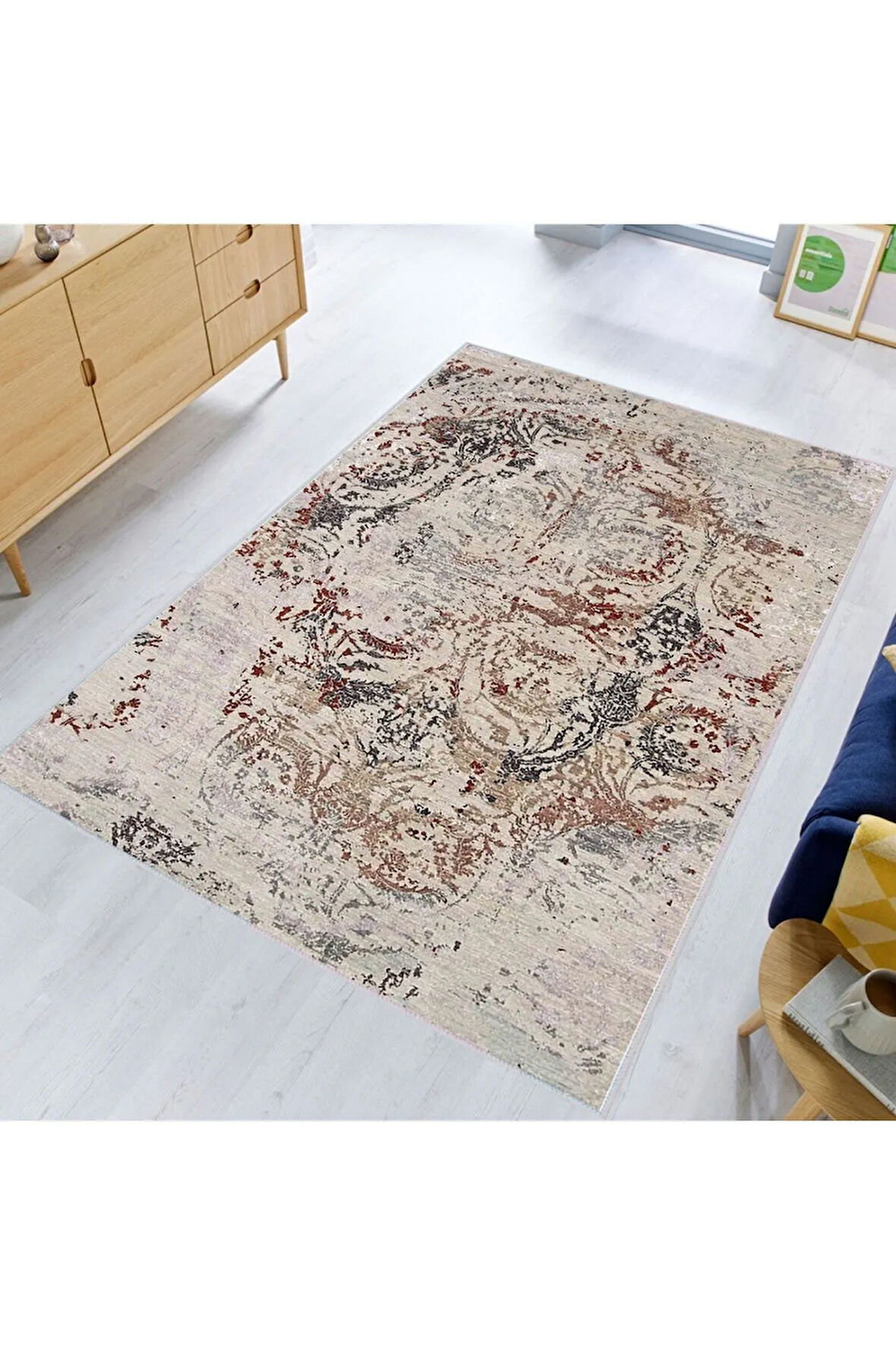 Dijital Baskı Yıkanabilir Kaymaz Taban Salon Halısı Ve Yolluk RVG0361