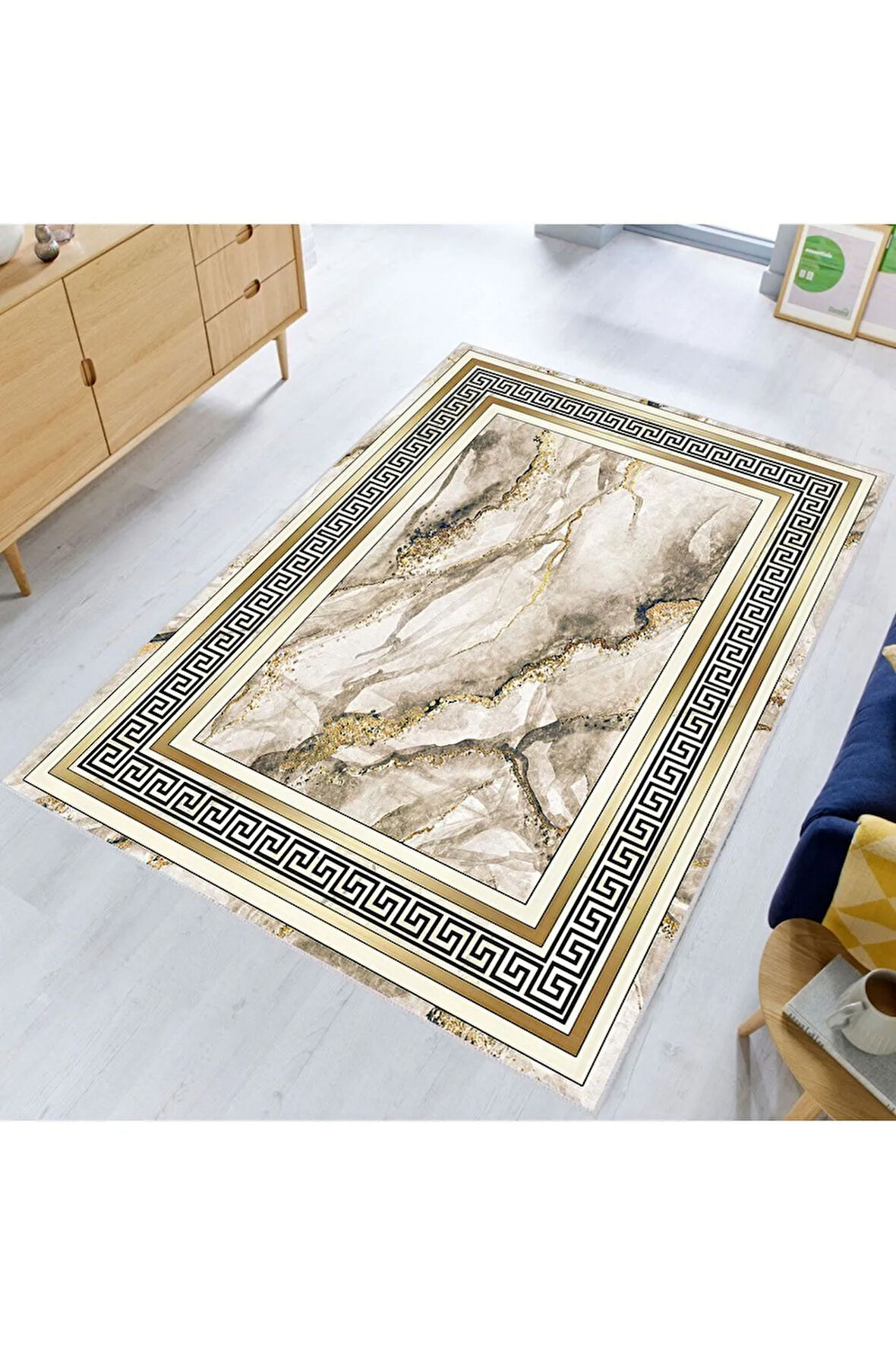 Dijital Baskı Yıkanabilir Kaymaz Taban Salon Halısı Ve Yolluk RVG0367