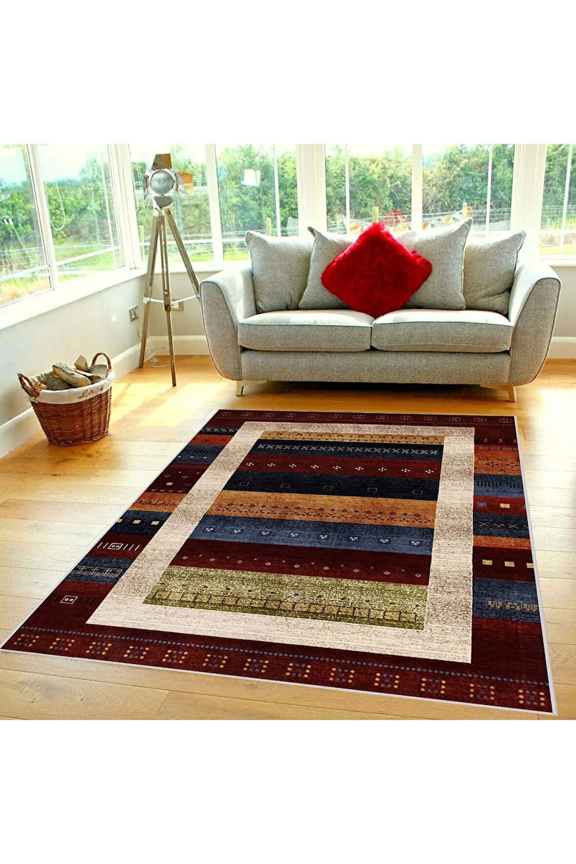 Dijital Baskı Yıkanabilir Kaymaz Taban Salon Halısı Ve Yolluk RVG0369