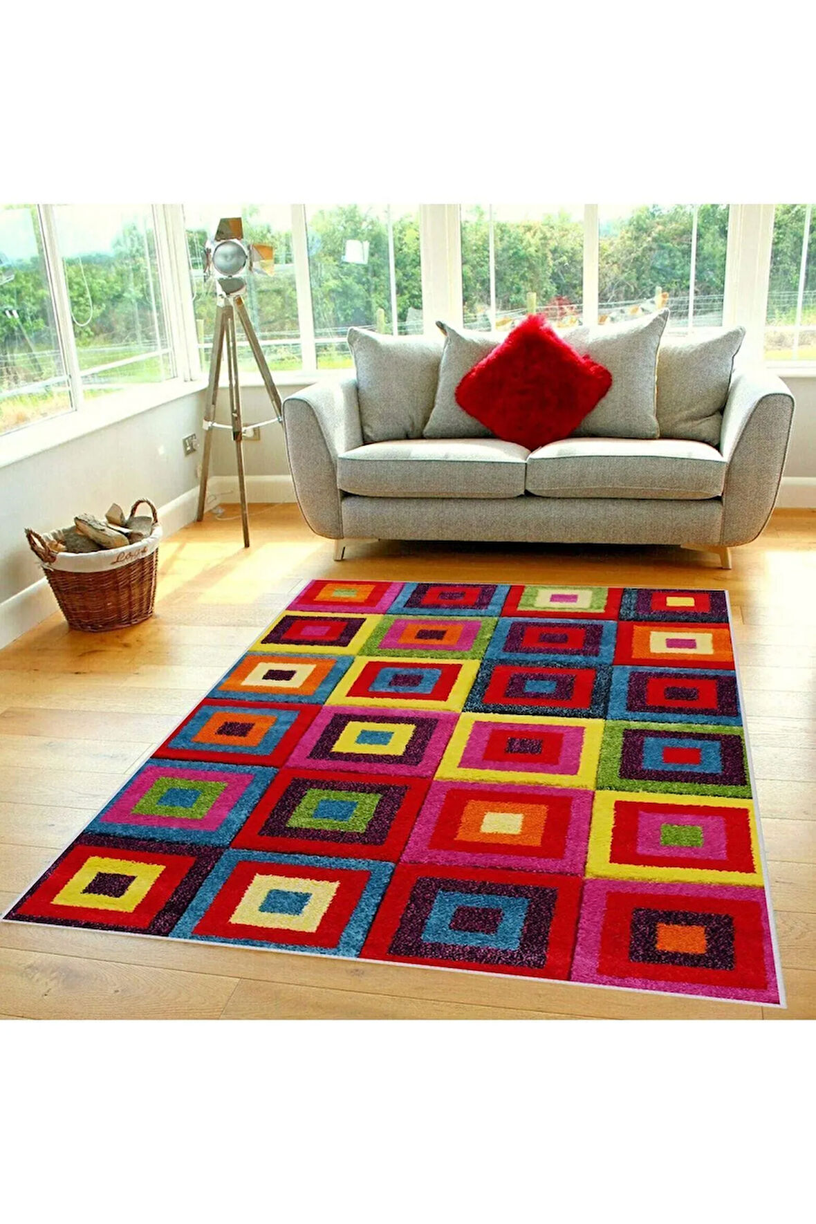 Dijital Baskı Yıkanabilir Kaymaz Taban Salon Halısı Ve Yolluk RVG0372