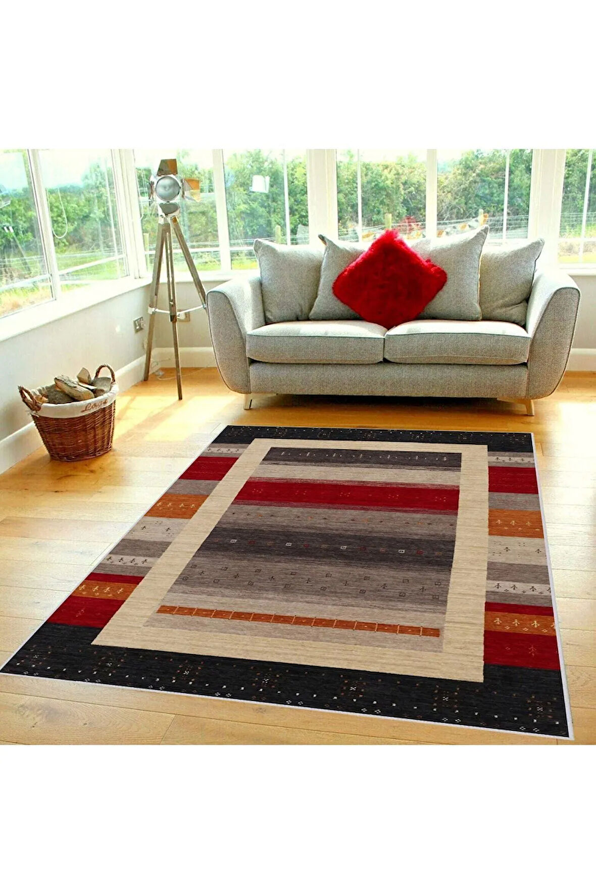 Dijital Baskı Yıkanabilir Kaymaz Taban Salon Halısı Ve Yolluk RVG0373