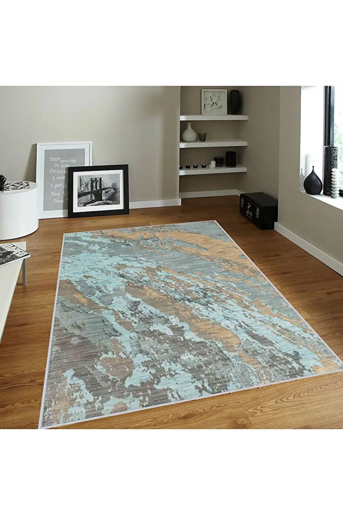 Dijital Baskı Yıkanabilir Kaymaz Taban Salon Halısı Ve Yolluk RVG0376