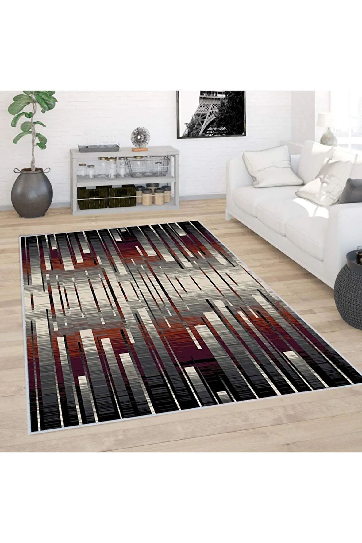 Dijital Baskı Yıkanabilir Kaymaz Taban Salon Halısı Ve Yolluk RVG0389