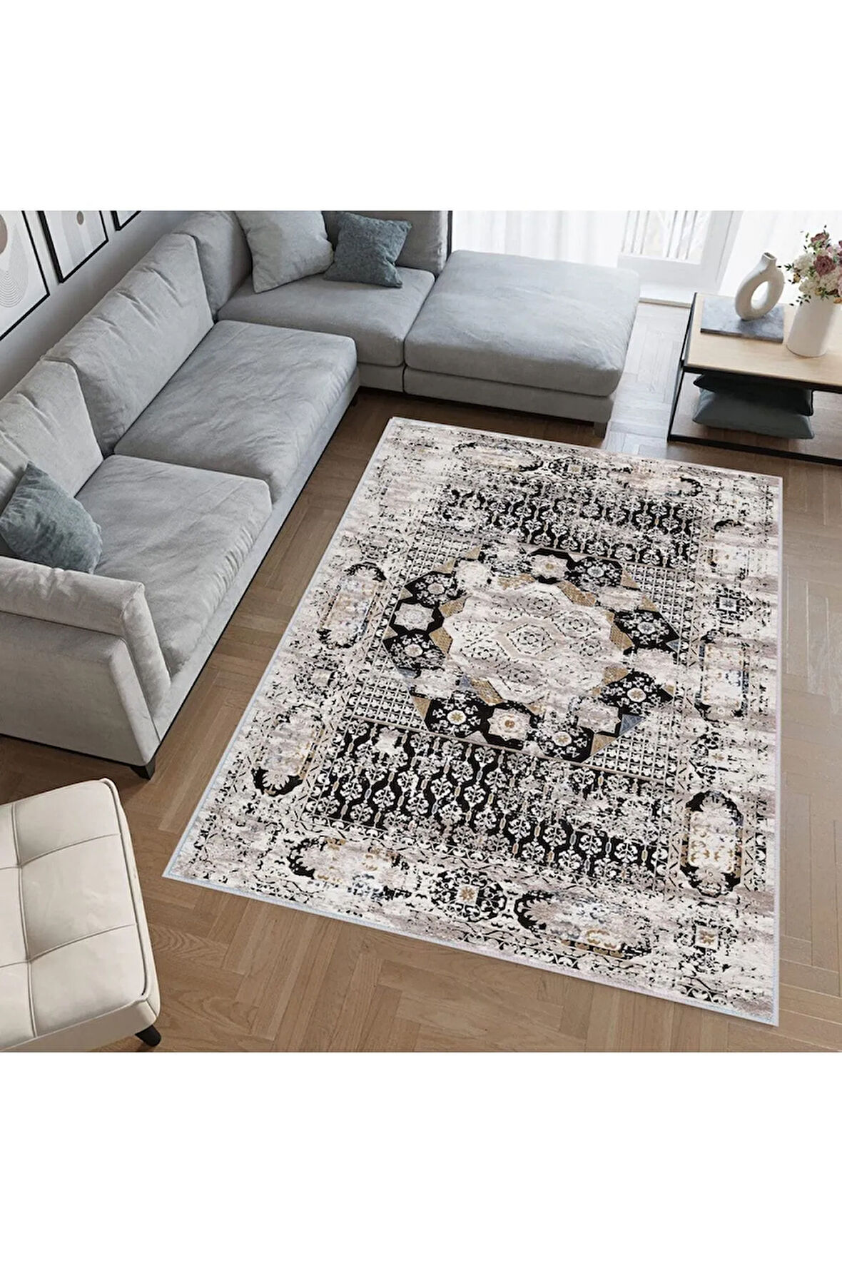 Dijital Baskı Yıkanabilir Kaymaz Taban Salon Halısı Ve Yolluk RVG0391