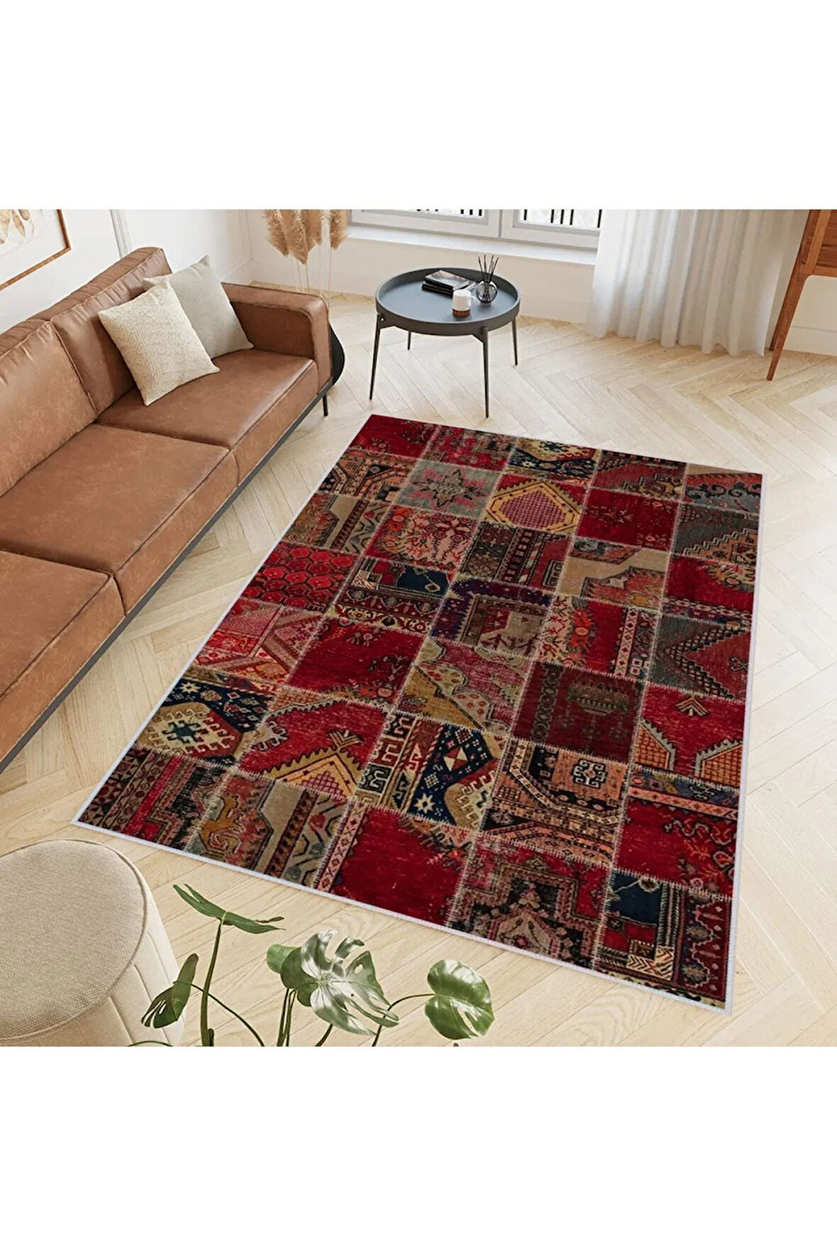 Dijital Baskı Yıkanabilir Kaymaz Taban Salon Halısı Ve Yolluk RVG0393