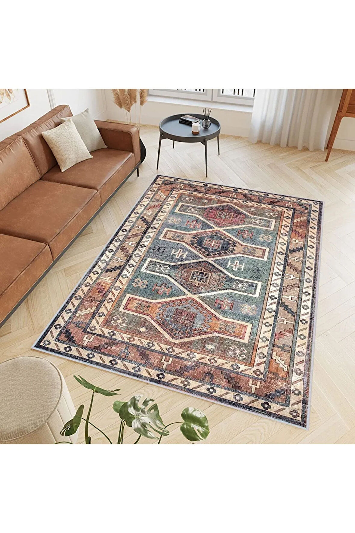 Dijital Baskı Yıkanabilir Kaymaz Taban Salon Halısı Ve Yolluk RVG0400