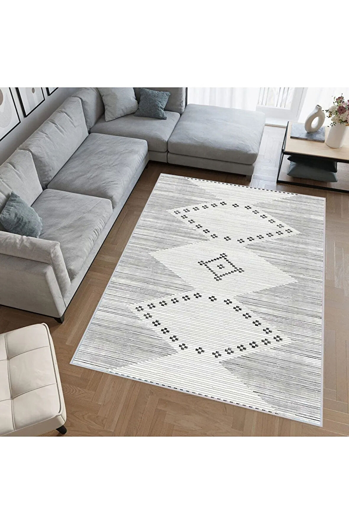 Dijital Baskı Yıkanabilir Kaymaz Taban Salon Halısı Ve Yolluk RVG0406