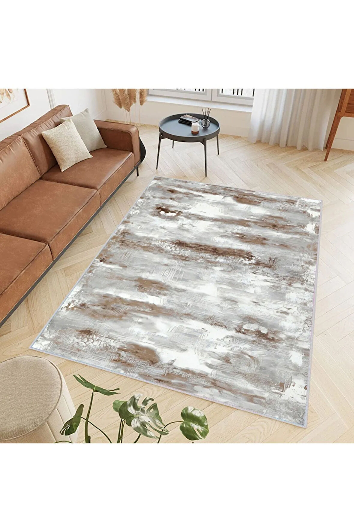 Dijital Baskı Yıkanabilir Kaymaz Taban Salon Halısı Ve Yolluk RVG0412