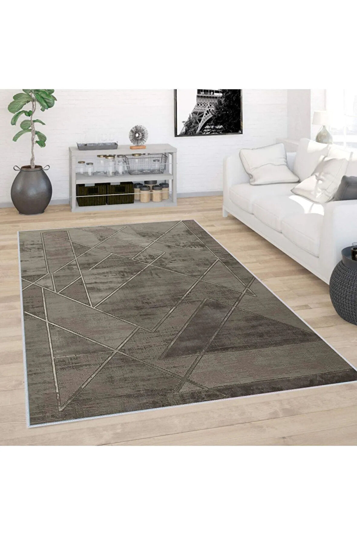 Dijital Baskı Yıkanabilir Kaymaz Taban Salon Halısı Ve Yolluk RVG0415