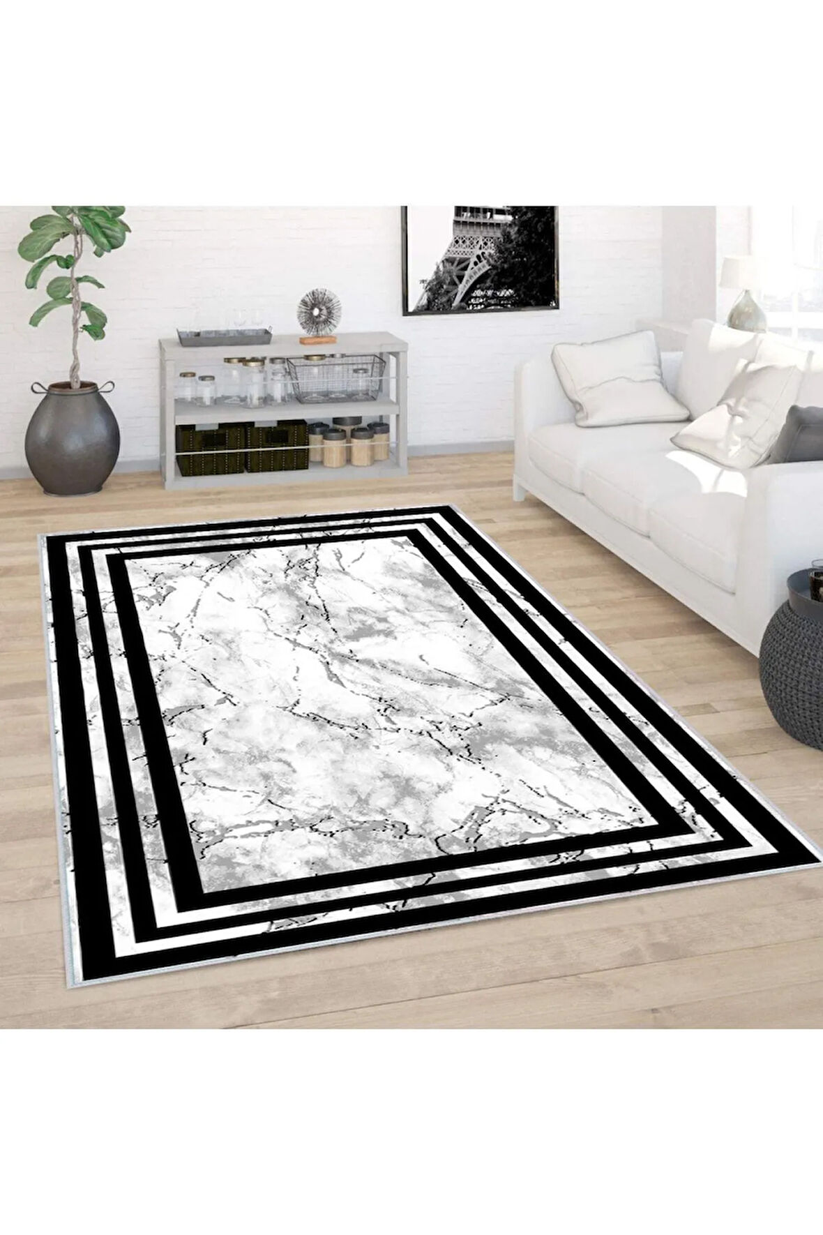 Dijital Baskı Yıkanabilir Kaymaz Taban Salon Halısı Ve Yolluk RVG0424